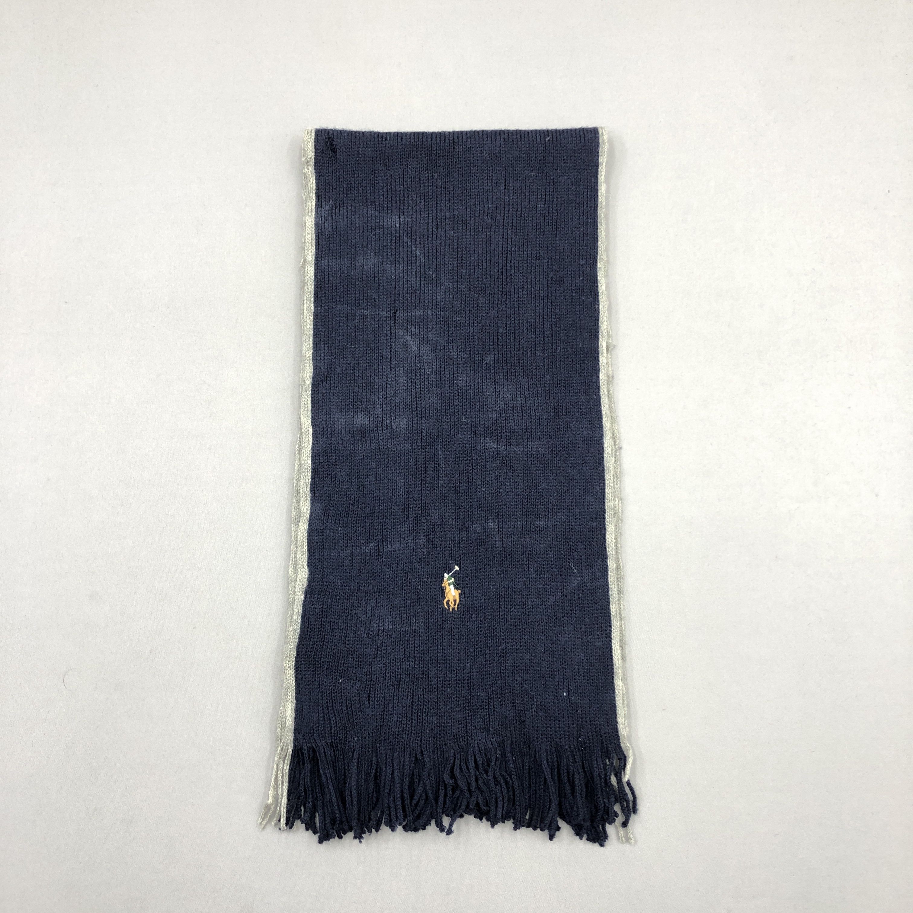 Polo Ralph Lauren Vintage Polo Ralph Luaren Scarf Muffler Knit Wool Scarves Size ONE SIZE - 3 Thumbnail