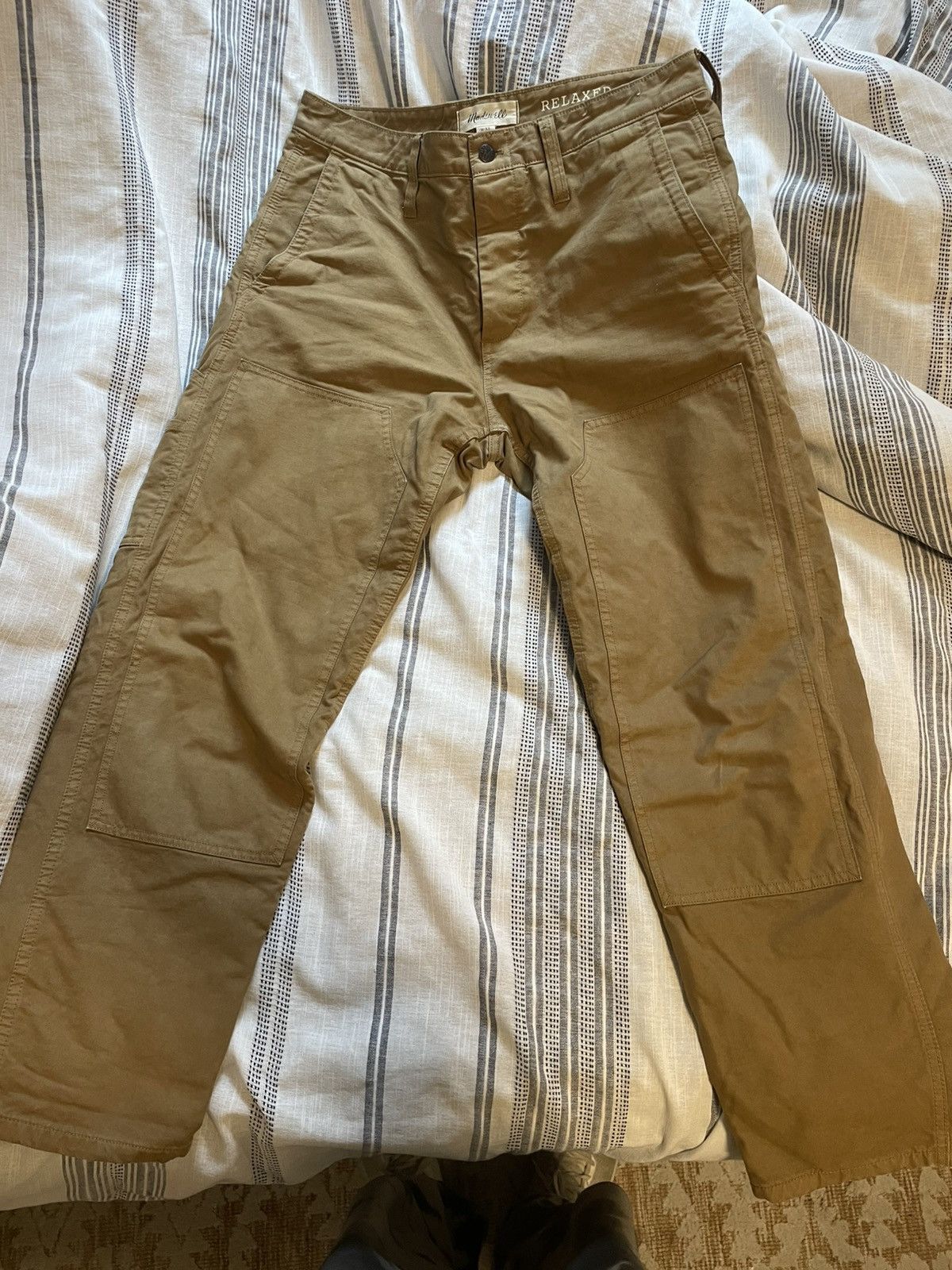 Madewell Garment-Dyed Relaxed Straight Workwear Pants Size US 33 - 2 Thumbnail