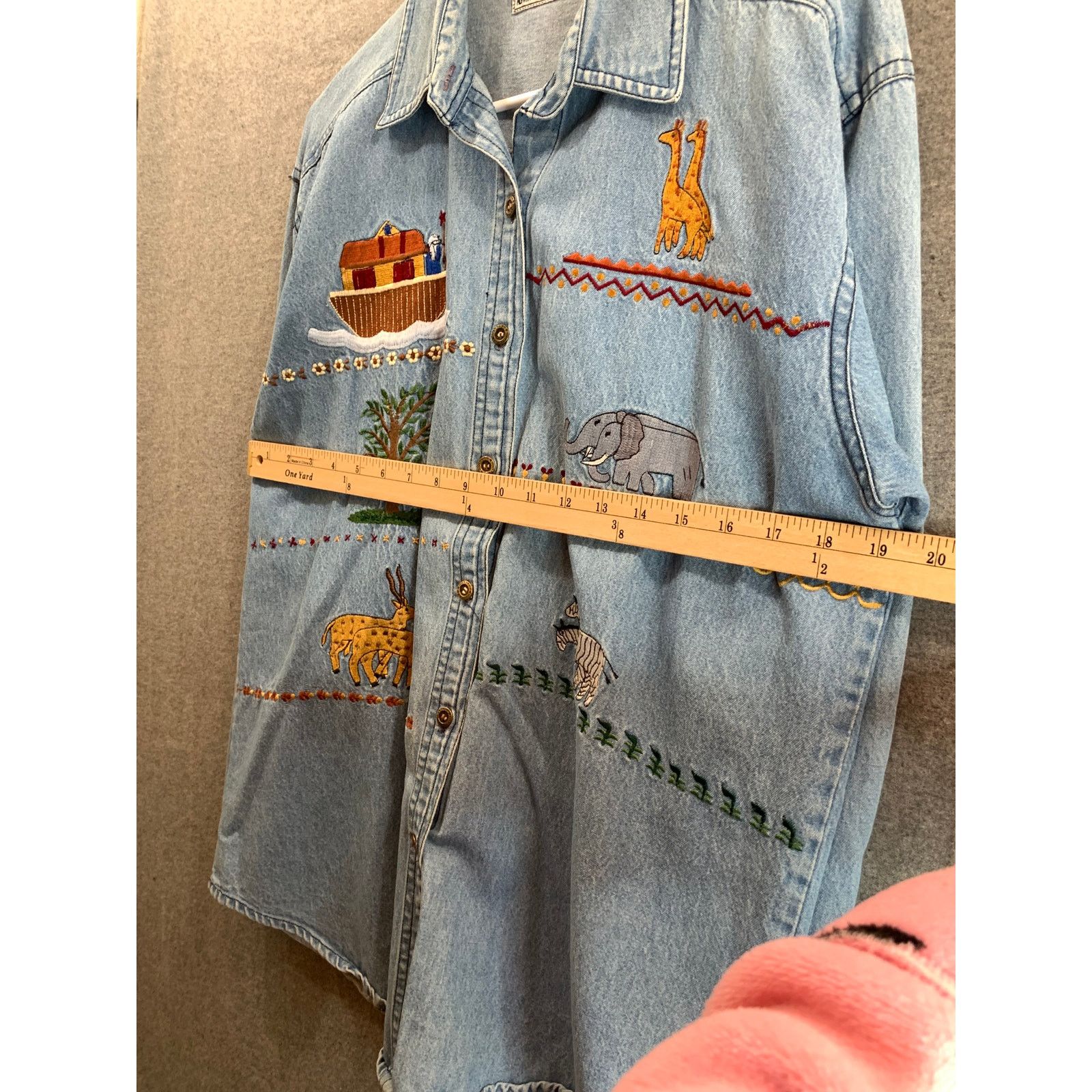 Other Noah's Ark Denim Blouse Womens Extra Large Blue Long-Sleeve Size XL / US 12-14 / IT 48-50 - 4 Thumbnail