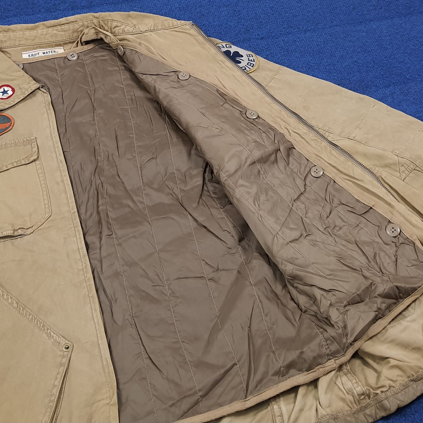 Vintage Vintage Kriff Mayer Patches Cargo Military Chore Coat C278N4 Size US M / EU 48-50 / 2 - 7 Thumbnail