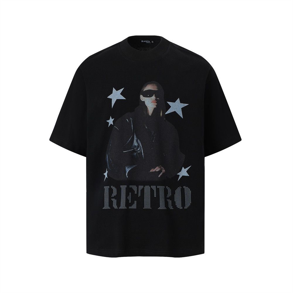 Japanese Brand × Vintage Street trend loose cotton hip-hop character print t-shirt Size US M / EU 48-50 / 2 - 1 Thumbnail