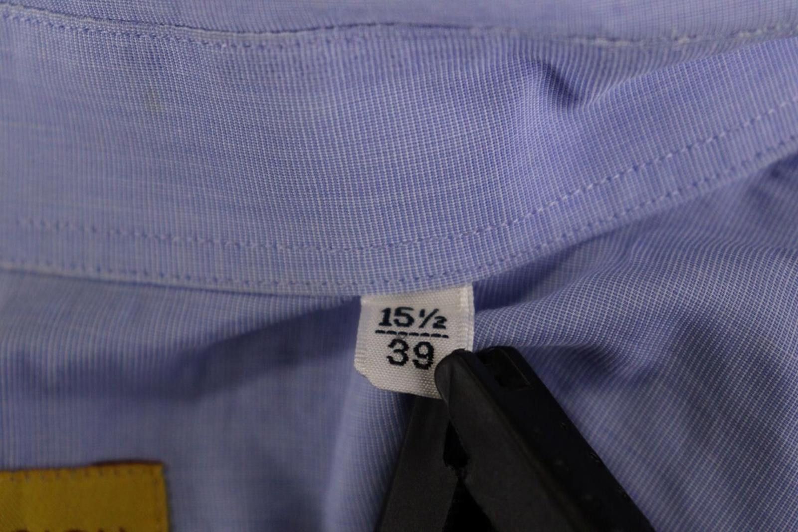 Romeo Gigli Romeo Gigli Milano Blue Button Down Shirt Size 39 / 15 Size US M / EU 48-50 / 2 - 9 Thumbnail
