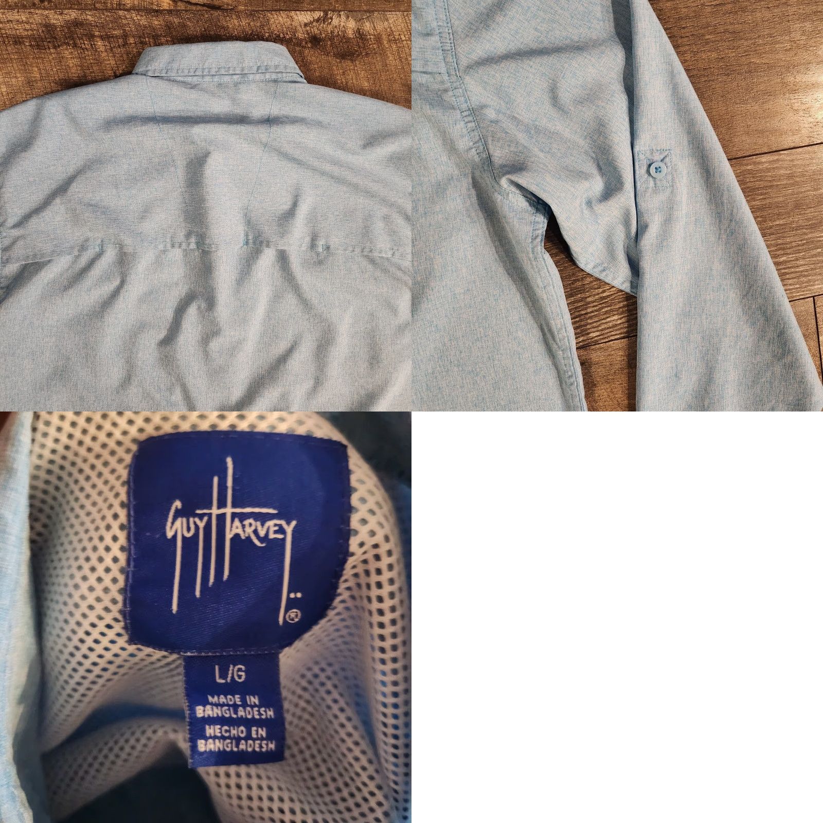 Guy Harvey Guy Harvey Shirt Mens Large Blue Marlin Button-Down Saltwater Fishing AFTCO Size US L / EU 52-54 / 3 - 8 Thumbnail