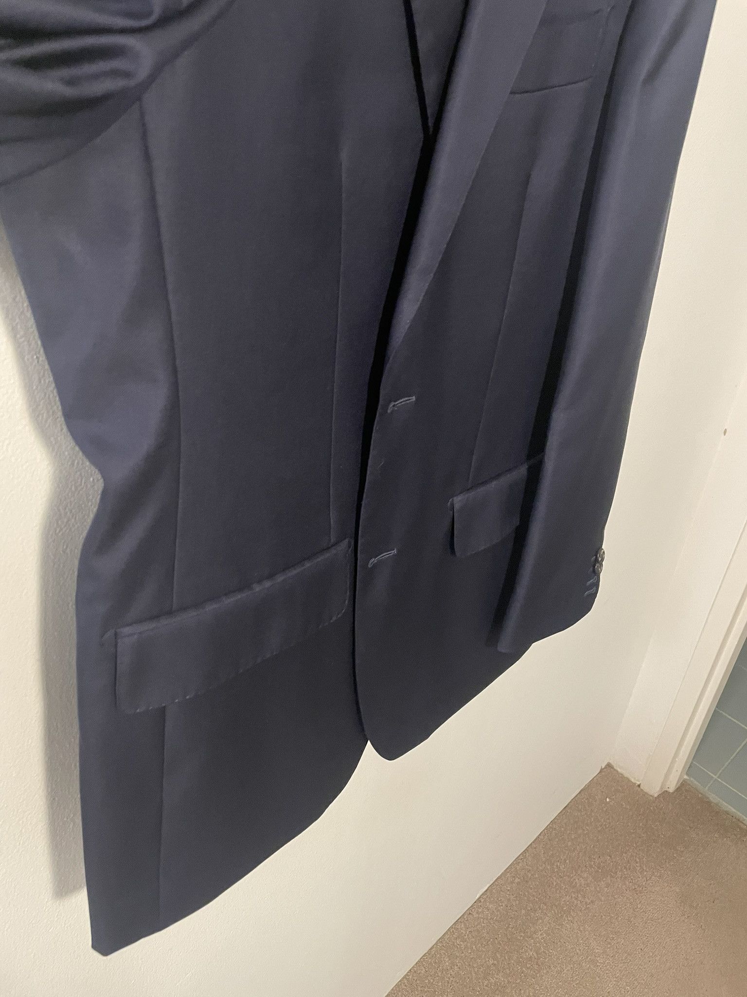 M.J. Bale MJ Bale navy suit jacket. Size 40R - 6 Thumbnail