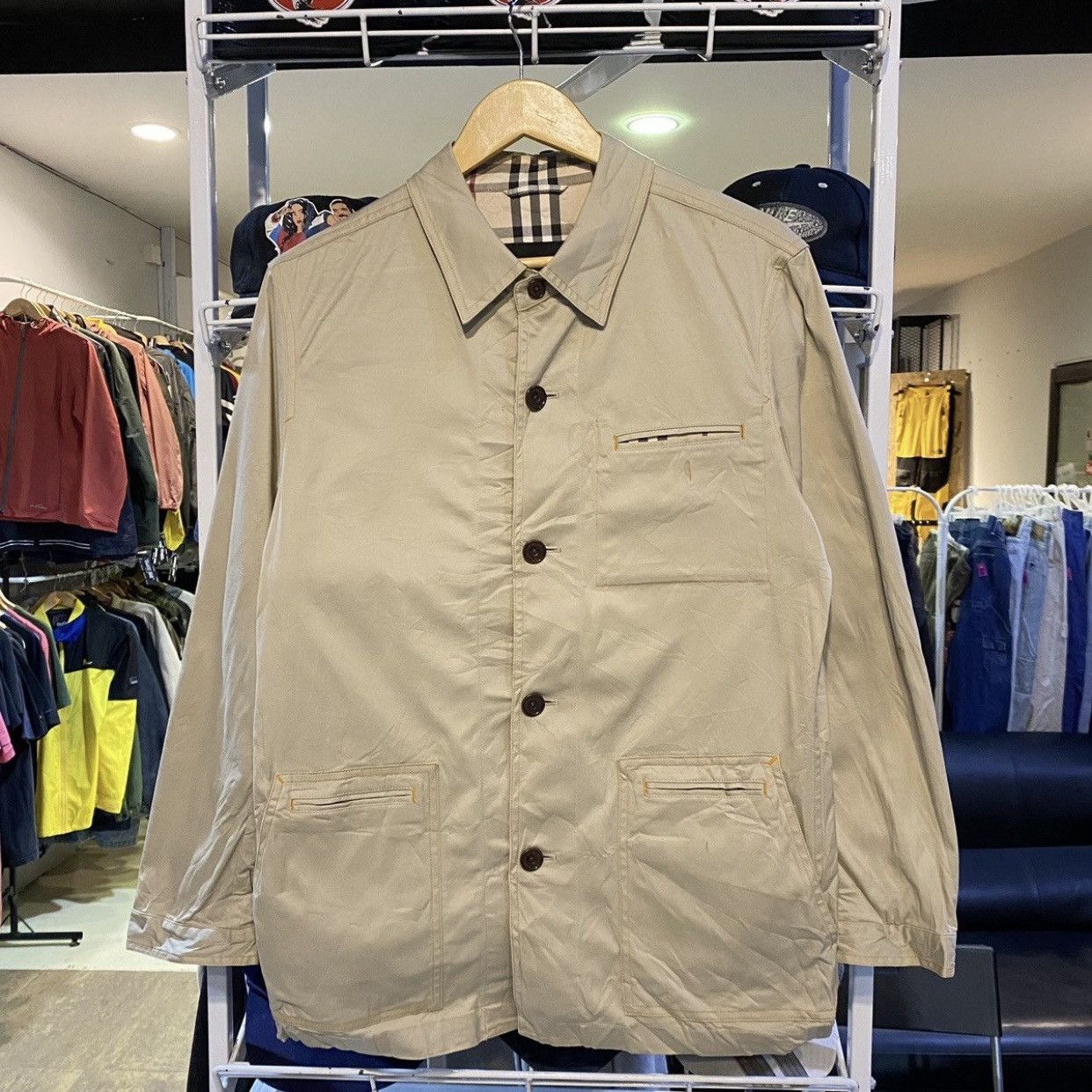 Burberry 🔥HOT🔥Great Burberry Black Label Shirt Jackets Size US M / EU 48-50 / 2 - 1 Thumbnail