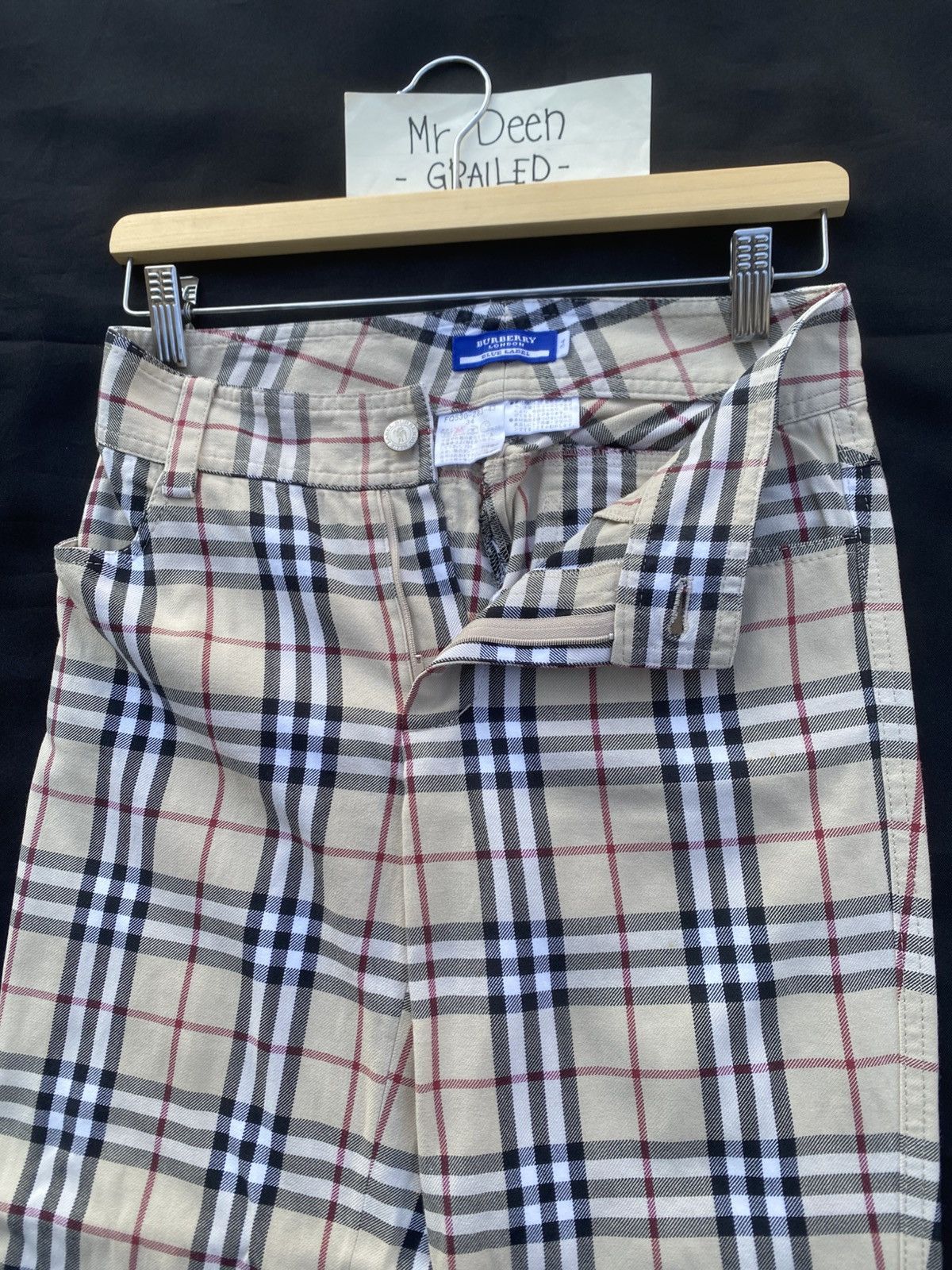 Burberry Rare Burberry Brown Checkered Casual Pants Size US 27 - 9 Thumbnail