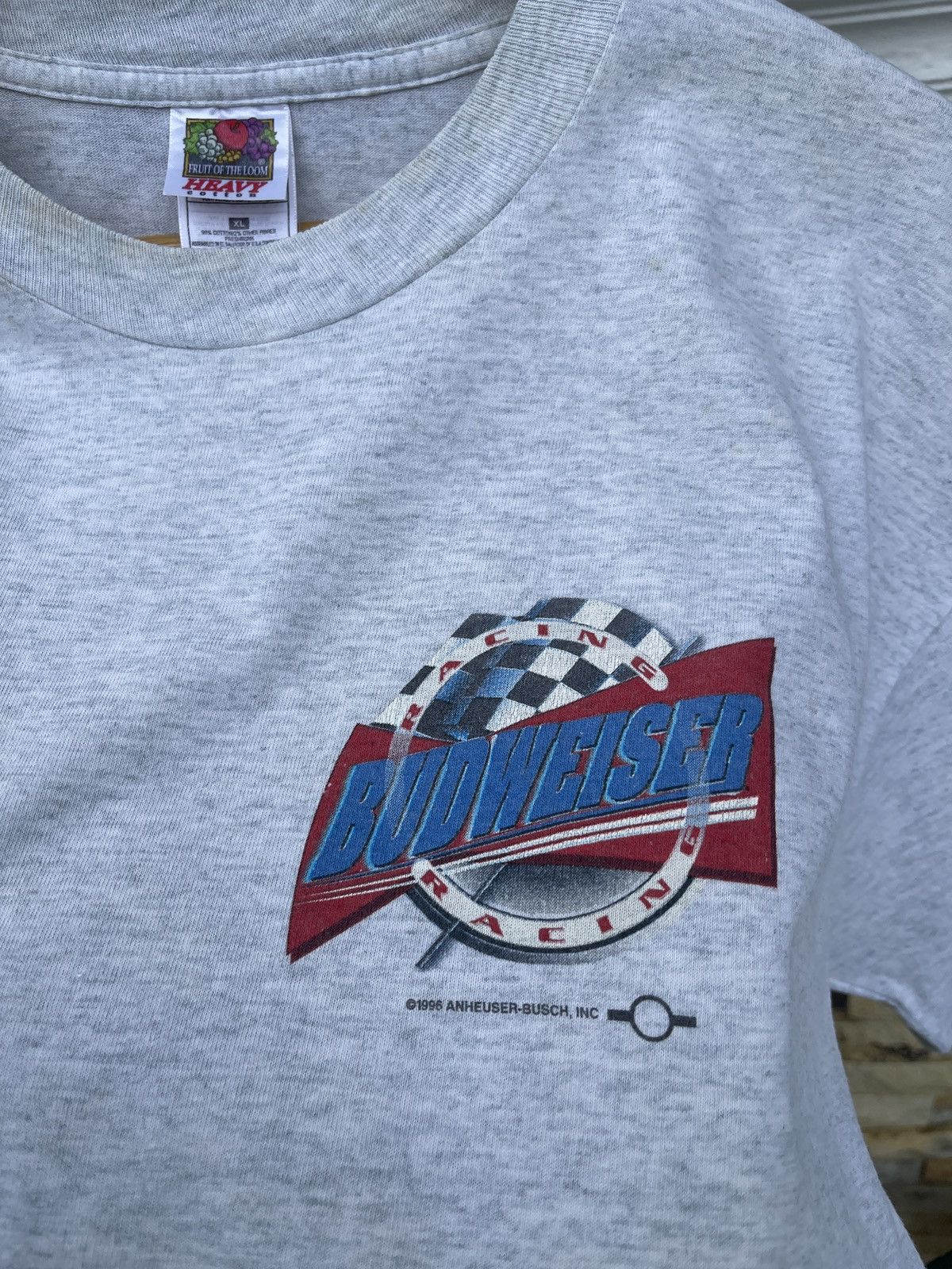 Budweiser Last Drop🔥Rare🔥Vintage 90s BUDWEISER Alcohol Racing T-Shirt Size US XL / EU 56 / 4 - 5 Thumbnail