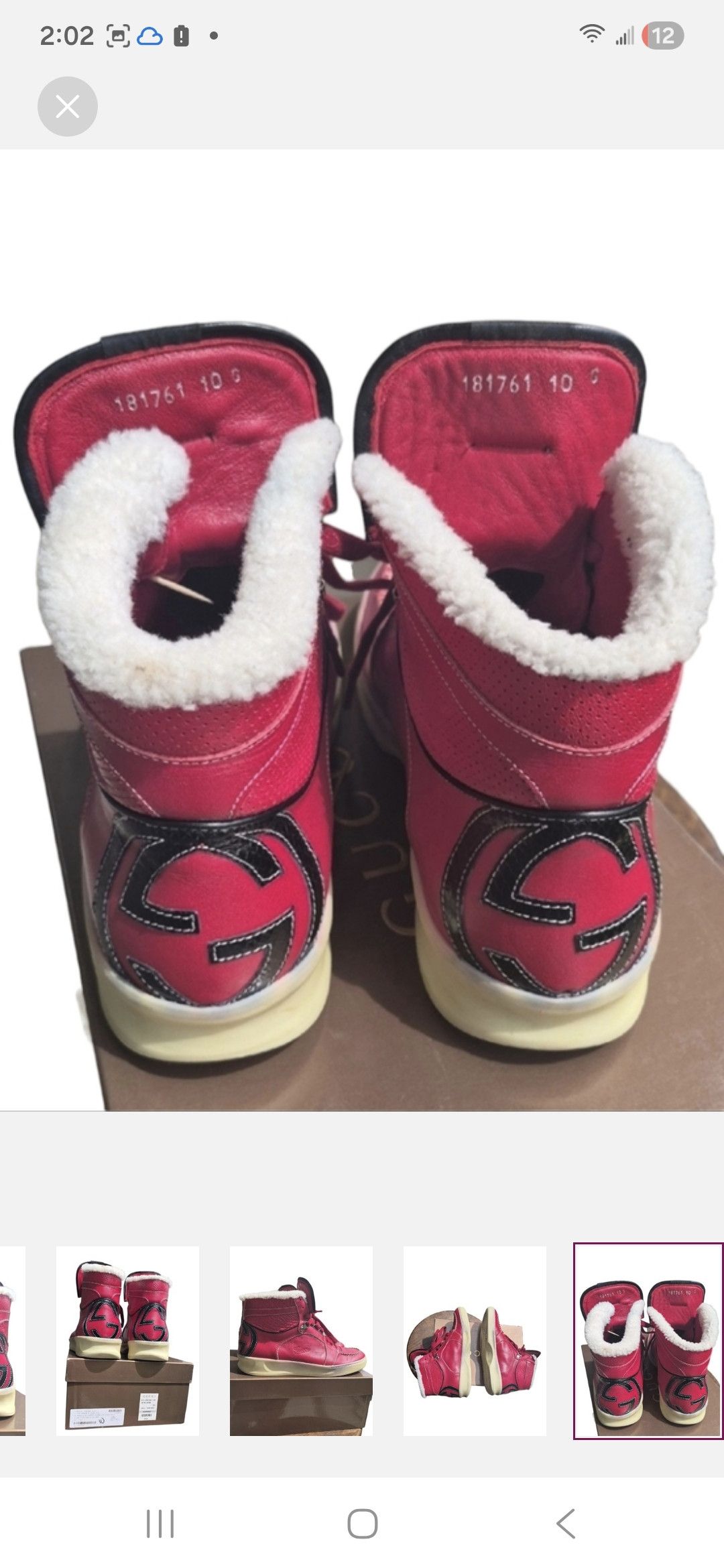 Gucci Gucci 2007©️ S.TTO PELLE S. GOMMA Leather High-Top Sneakers Size US 10.5 / EU 43-44 - 6 Thumbnail