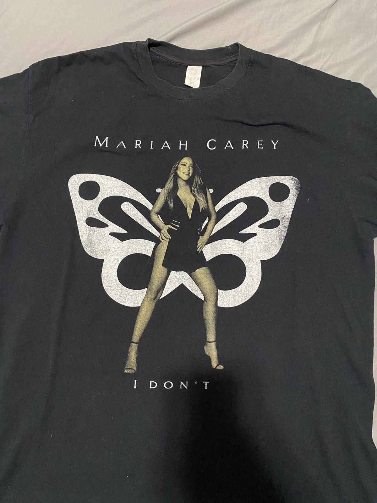 image of Vintage Mariah Carey, Lionel Richie Tour T Shirt in Black, Men's (Size XL)