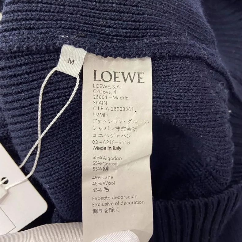Loewe loewe Navy blue turtleneck sweater 2506-Nextarrow Size US M / EU 48-50 / 2 - 7 Thumbnail