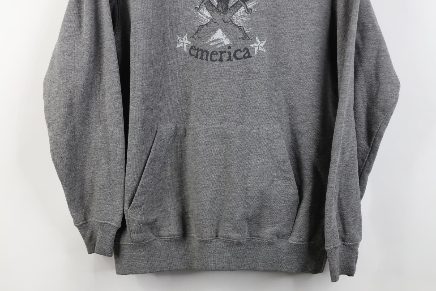 Emerica Vintage 90s Y2K Emerica Skateboarding Skull Sword Hoodie Size S / US 4 / IT 40 - 3 Thumbnail