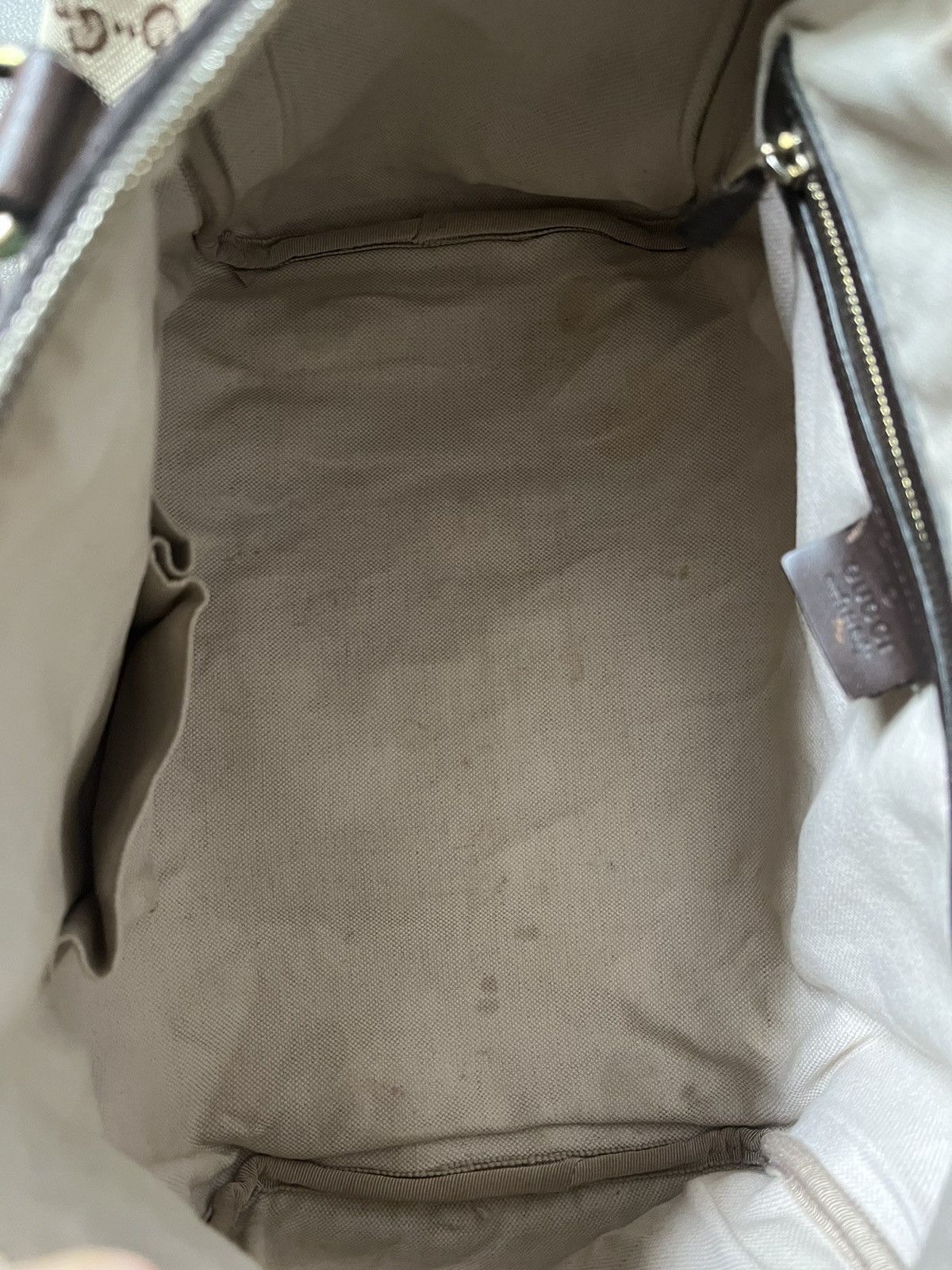 Gucci Vintage Gucci Boston bag leather beige brown Size ONE SIZE - 20 Thumbnail