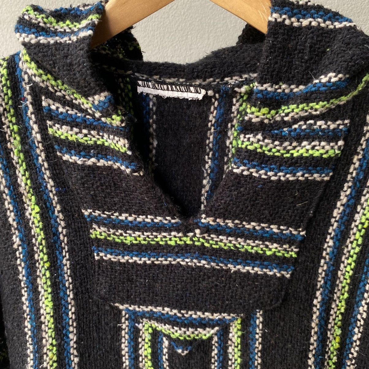 Vintage Black & Green Striped Baja Hoodie Size US M / EU 48-50 / 2 - 4 Thumbnail