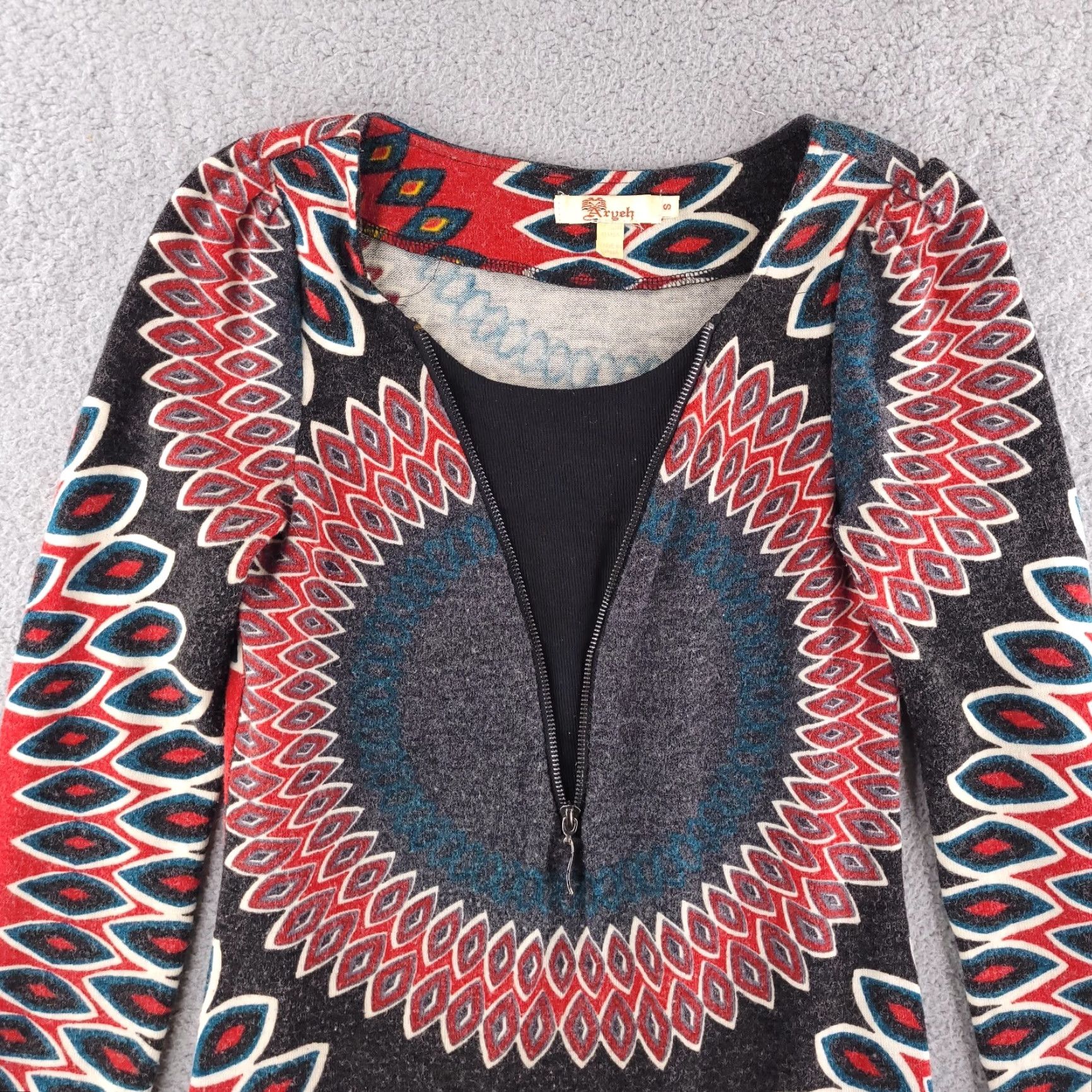 Anthropologie Anthropologie Dress Womens Small Bodycon Acrylic Tribal Micro Mini Size S / US 4 / IT 40 - 3 Thumbnail
