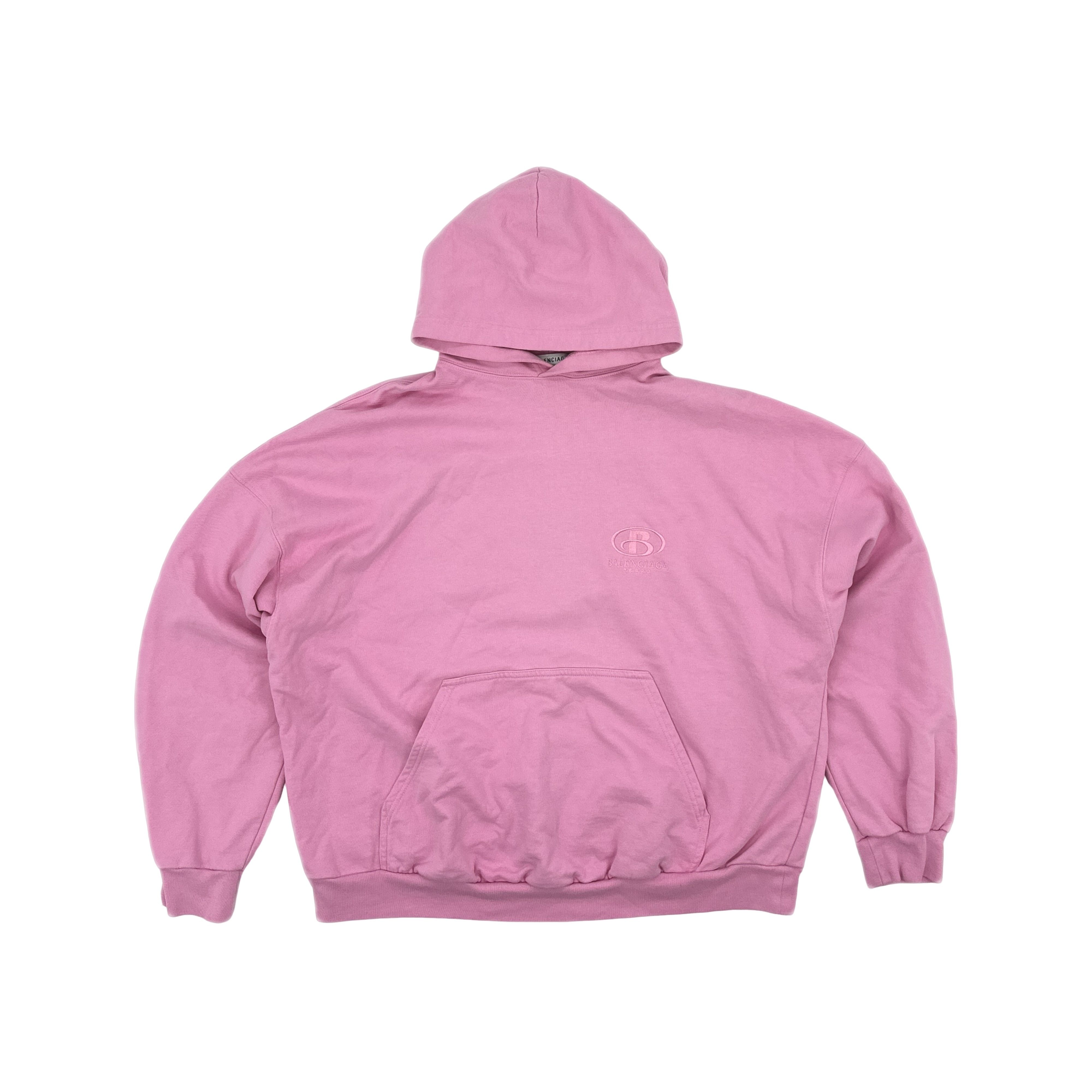 Balenciaga Balenciaga Pink Spa Logo Hoodie Size 2 Size S / US 4 / IT 40 - 1 Thumbnail