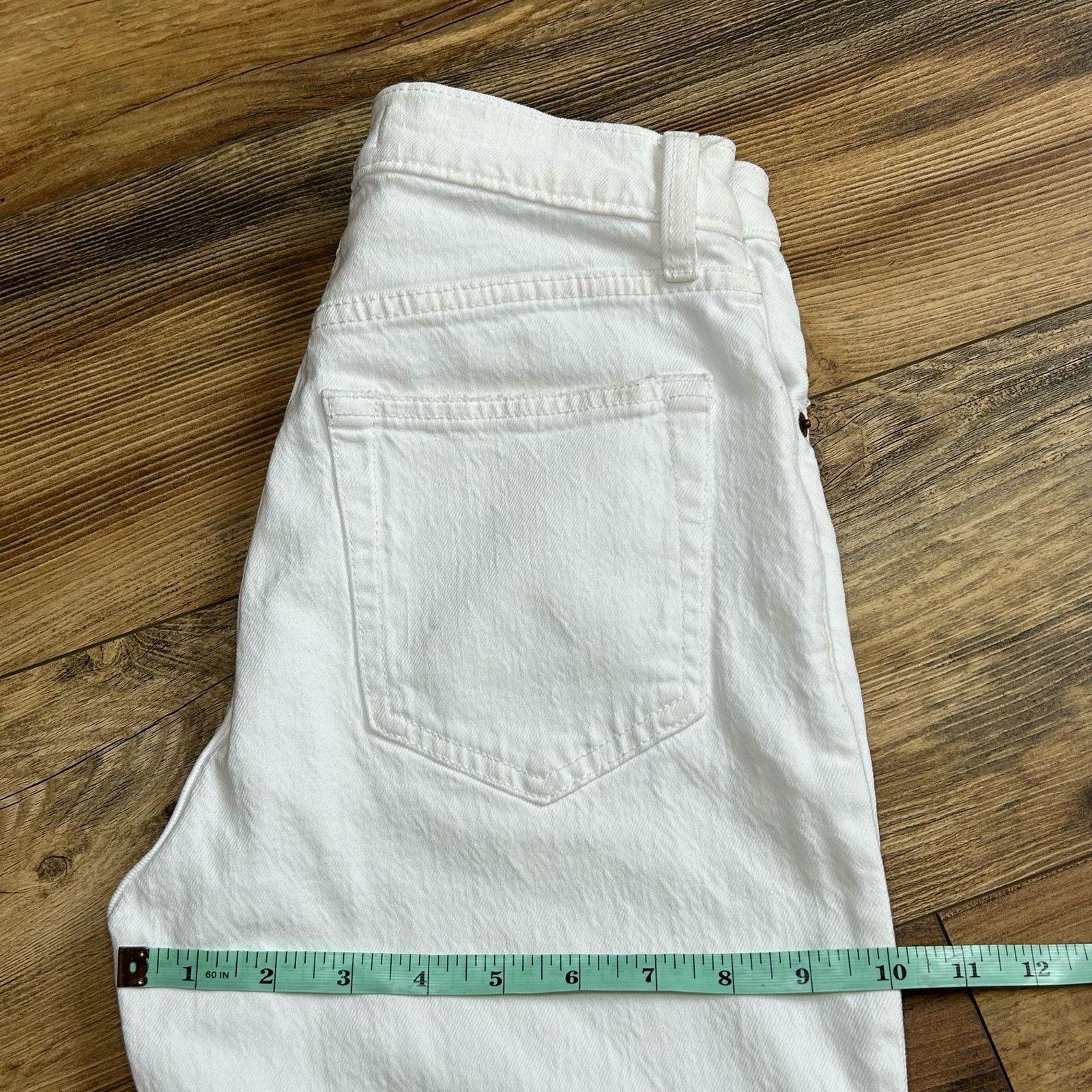 Abercrombie & Fitch Abercrombie & Fitch Jeans The Ankle Straight High Rise White Size 26" / US 2 / IT 38 - 12 Thumbnail