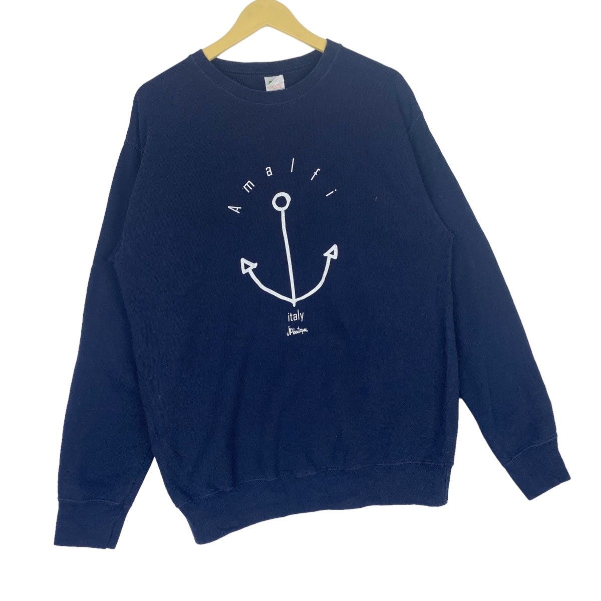 Fruit Of The Loom Amalfi Italy Sweatshirt Crewneck Navy Blue Pullover Jumper Size US M / EU 48-50 / 2 - 4 Thumbnail