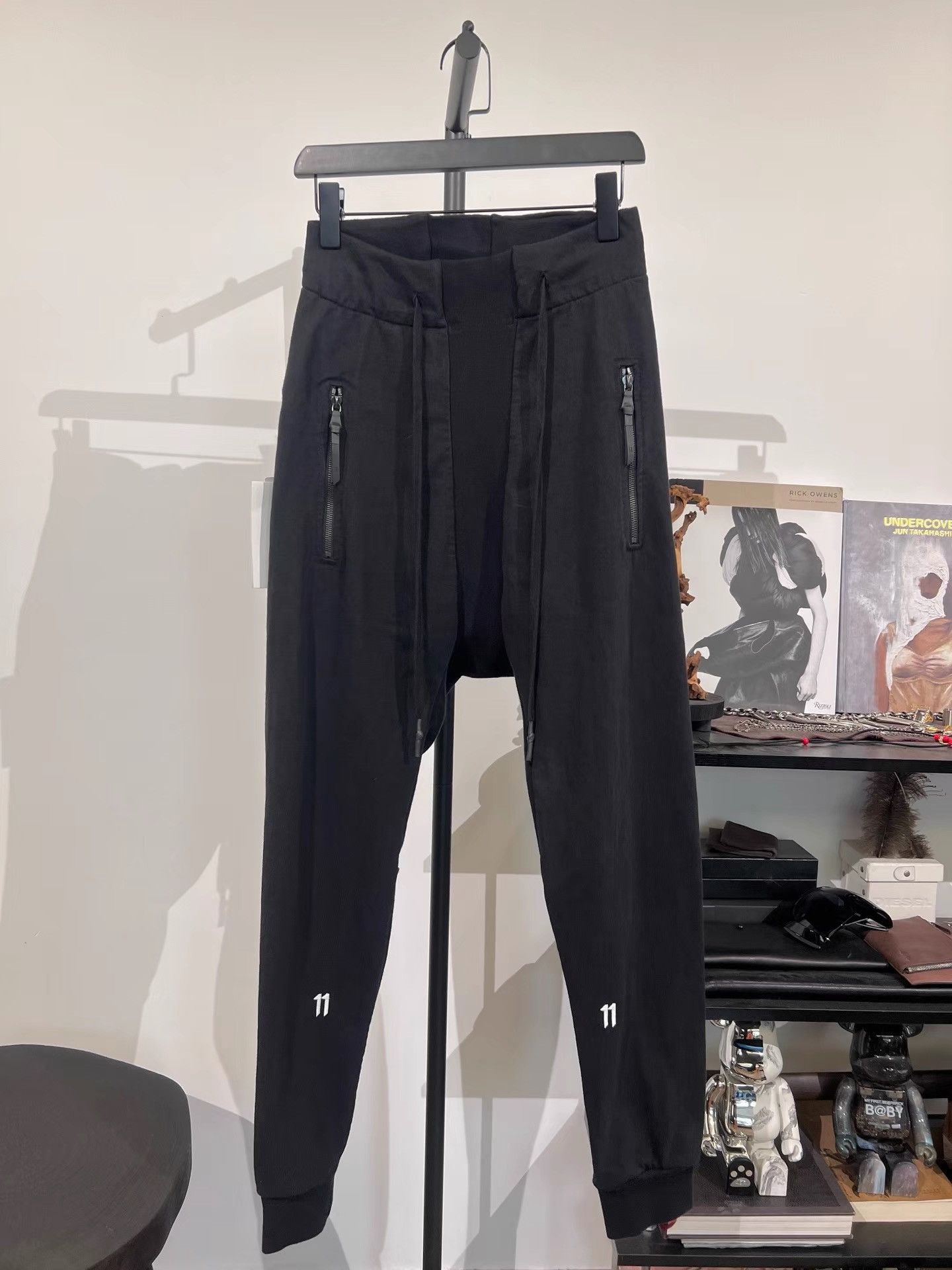 11 By Boris Bidjan Saberi 11by BBS Embroidered Thermal Cuffed Pants K35 Size US 29 - 2 Thumbnail