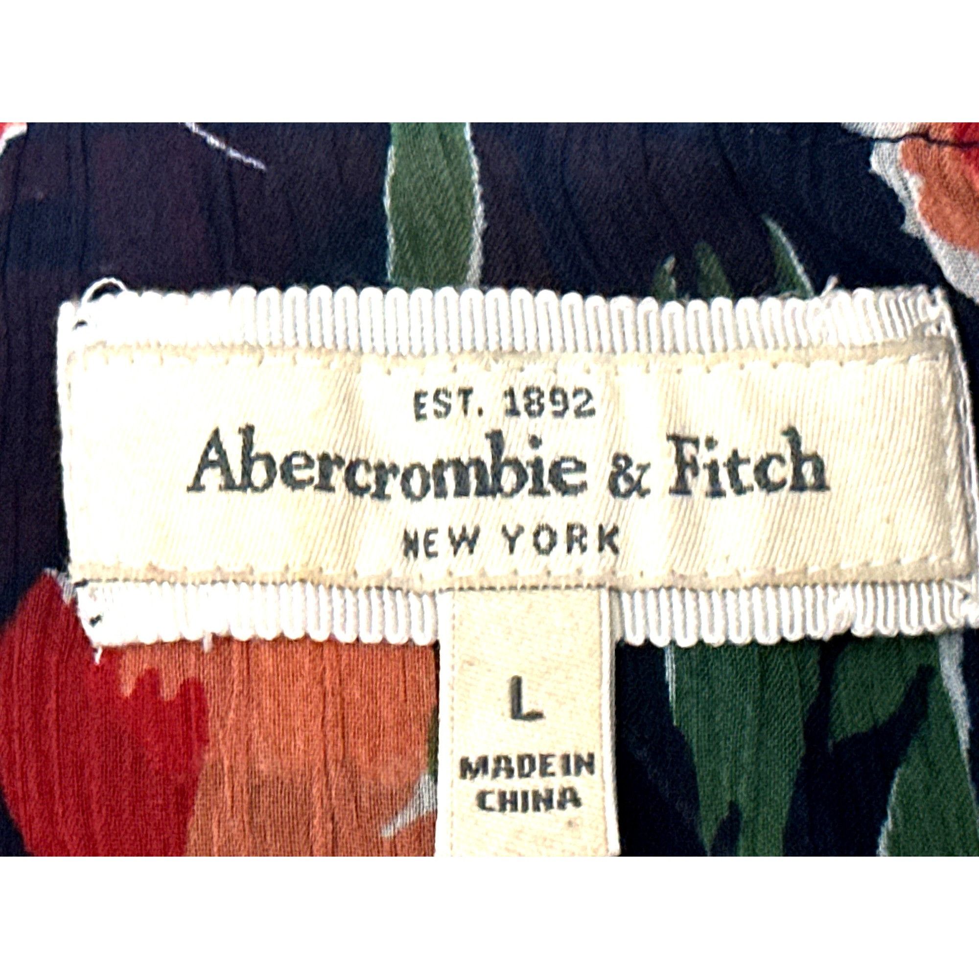 Abercrombie & Fitch Abercrombie Fitch Large Floral Peasant Sheer Boho Blouse Ruf Size L / US 10 / IT 46 - 7 Thumbnail
