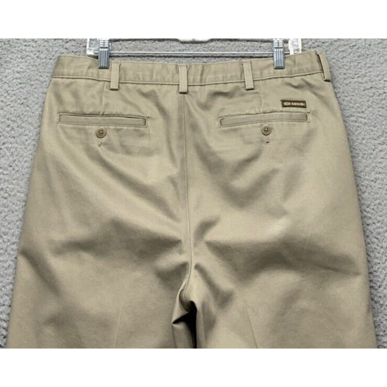 Logo 7 Dress Pants Men's 34W x 30L Tan Pleated Front Cuffed Hem Button Pockets LOGO Dress Pants Mens 34W 30L Tan Pleated Front Cuffed Hem Button Pockets Size US 34 / EU 50 - 5 Thumbnail