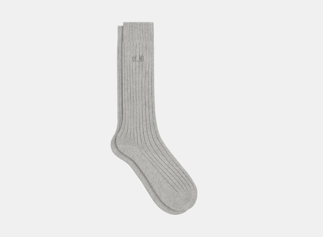 o1w1db11123 Cd Gothique Socks in Gray