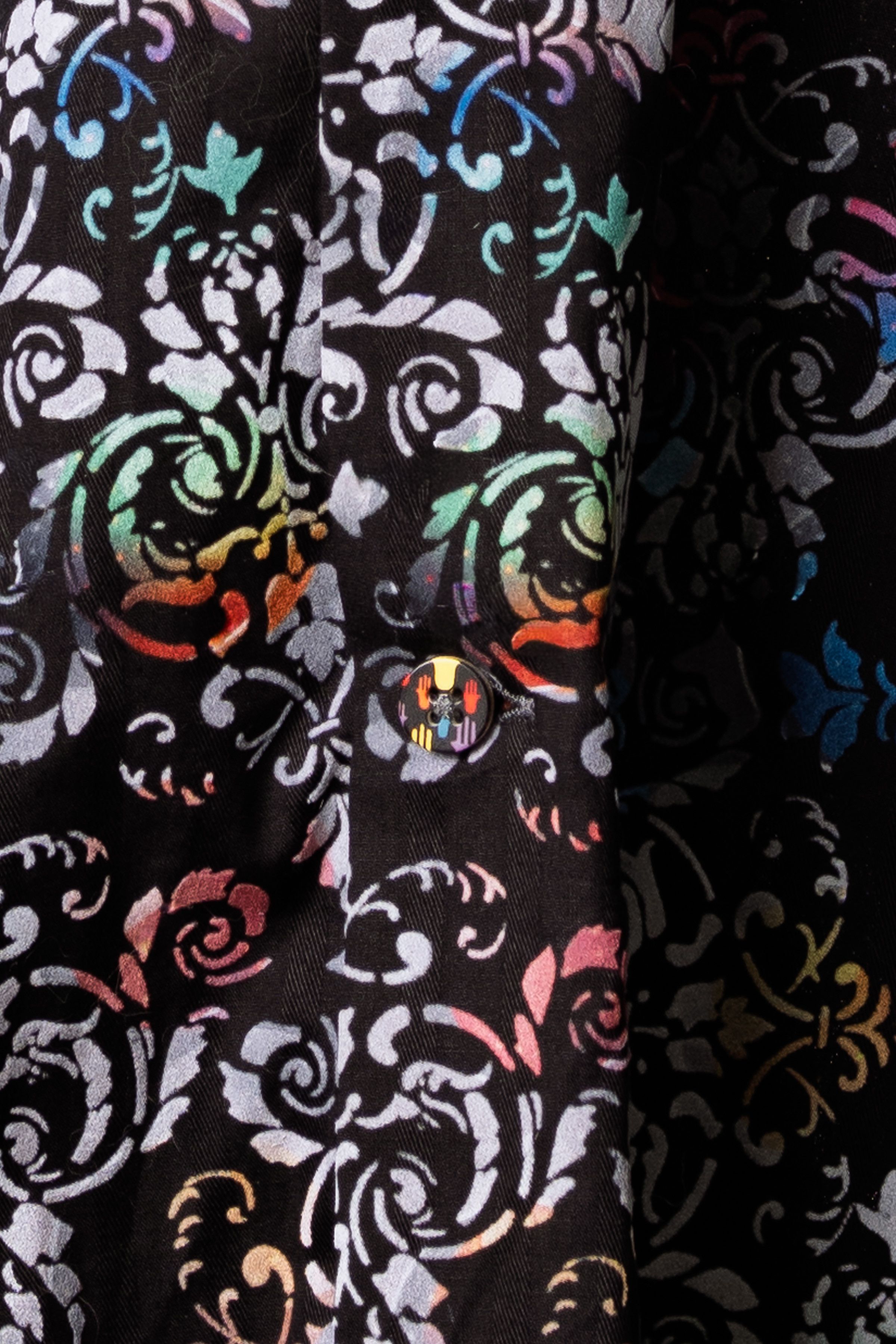 Luchiano Visconti Luchiano Visconti Black Label Multicolor Cotton Shirt XL Size US XL / EU 56 / 4 - 5 Thumbnail