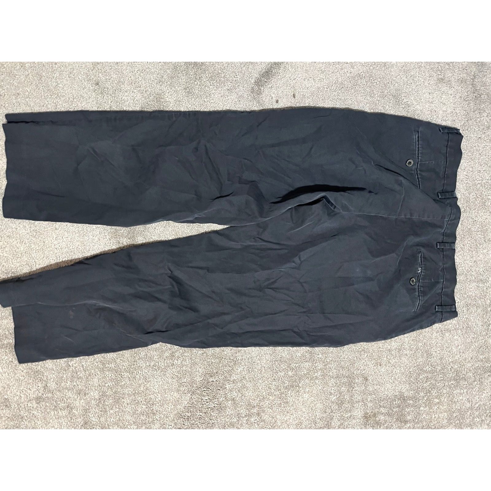 Dockers Dockers Flat Front Straight Fit Mens Pants 36x29 Black Chino Size US 36 / EU 52 - 3 Thumbnail