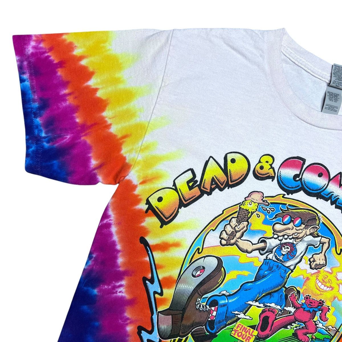 Band Tees × Grateful Dead × Vintage 2023 Dead And Company Final Summer Tour Tie Dye Band T-Shirt Size US S / EU 44-46 / 1 - 4 Thumbnail