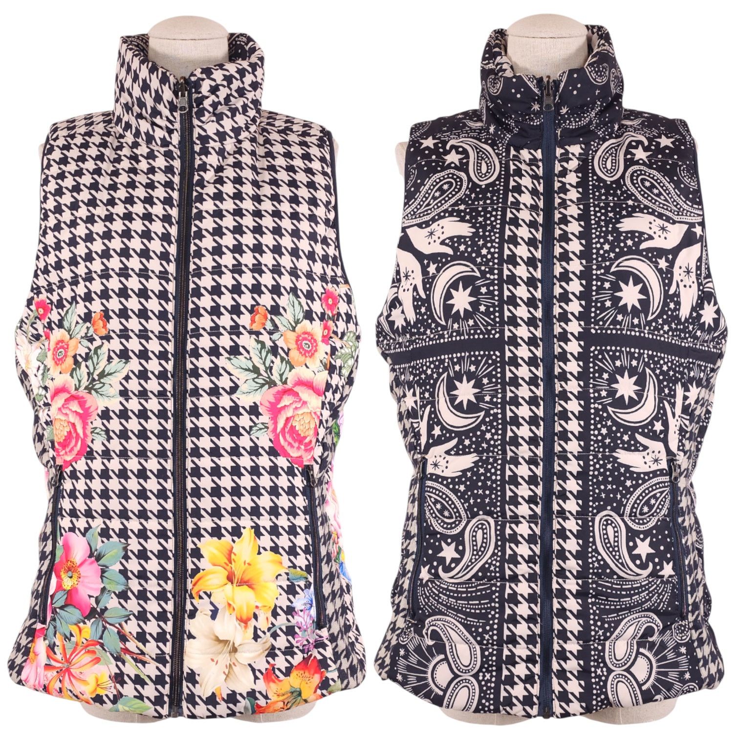 Johnny Was Johnny Was Sasha Reversible Vest Jacket Sz Medium Size M / US 6-8 / IT 42-44 - 1 Thumbnail