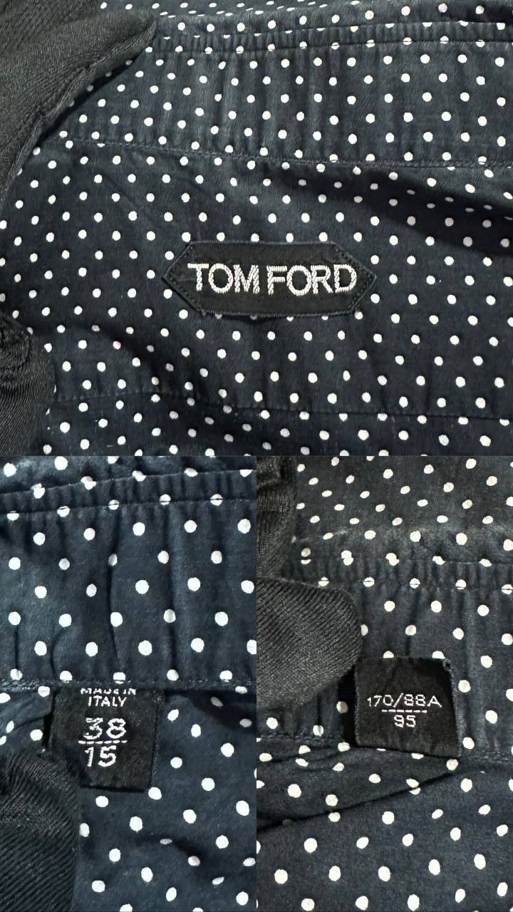 Tom Ford Tom Ford Dress Shirt Button Up Polka Dot Long Sleeve Italy Size US S / EU 44-46 / 1 - 9 Thumbnail