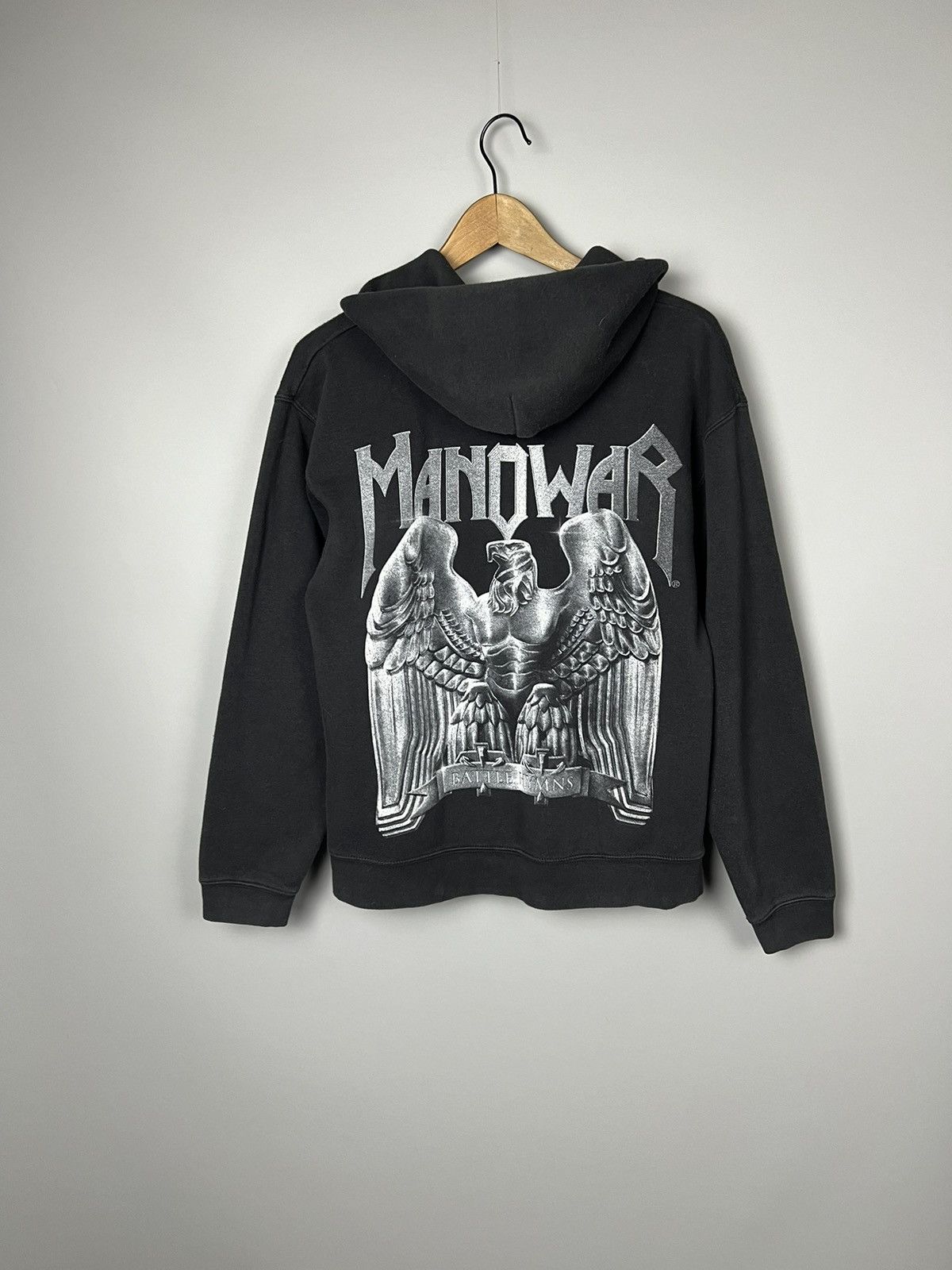 Band Tees Vintage MANOWAR Hoodie Band Tee Graphic Rock big logo Size US S / EU 44-46 / 1 - 1 Thumbnail