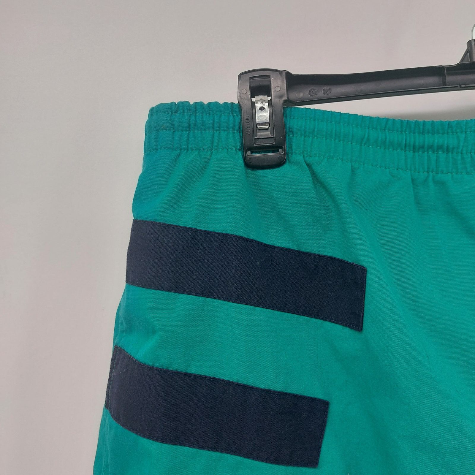 Vintage Vintage Swim Trunks Drawstring Beach Pool Green Navy Blue L Size US 35 - 8 Thumbnail