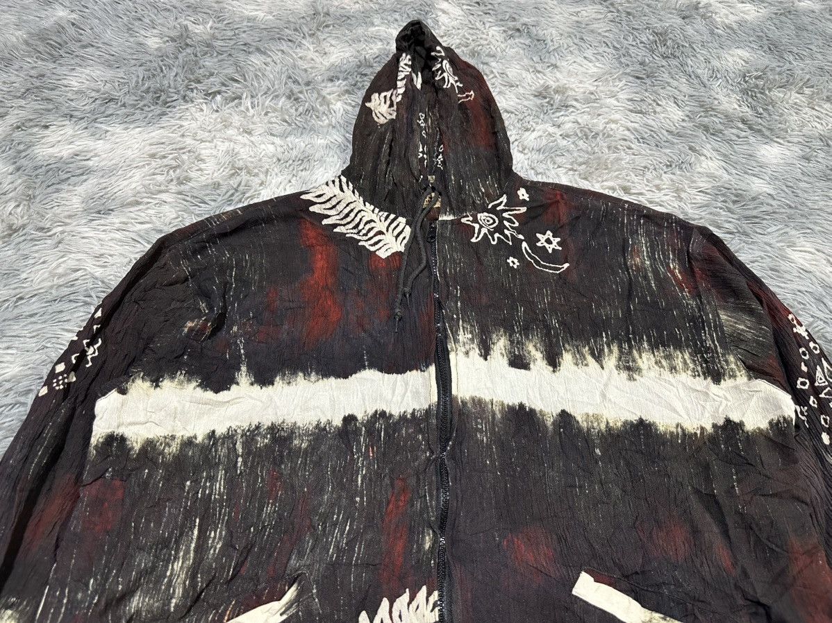 KMRii 🔥Sick Y2K Daily News Ethnic Rayon Hoodie Size US XL / EU 56 / 4 - 6 Thumbnail