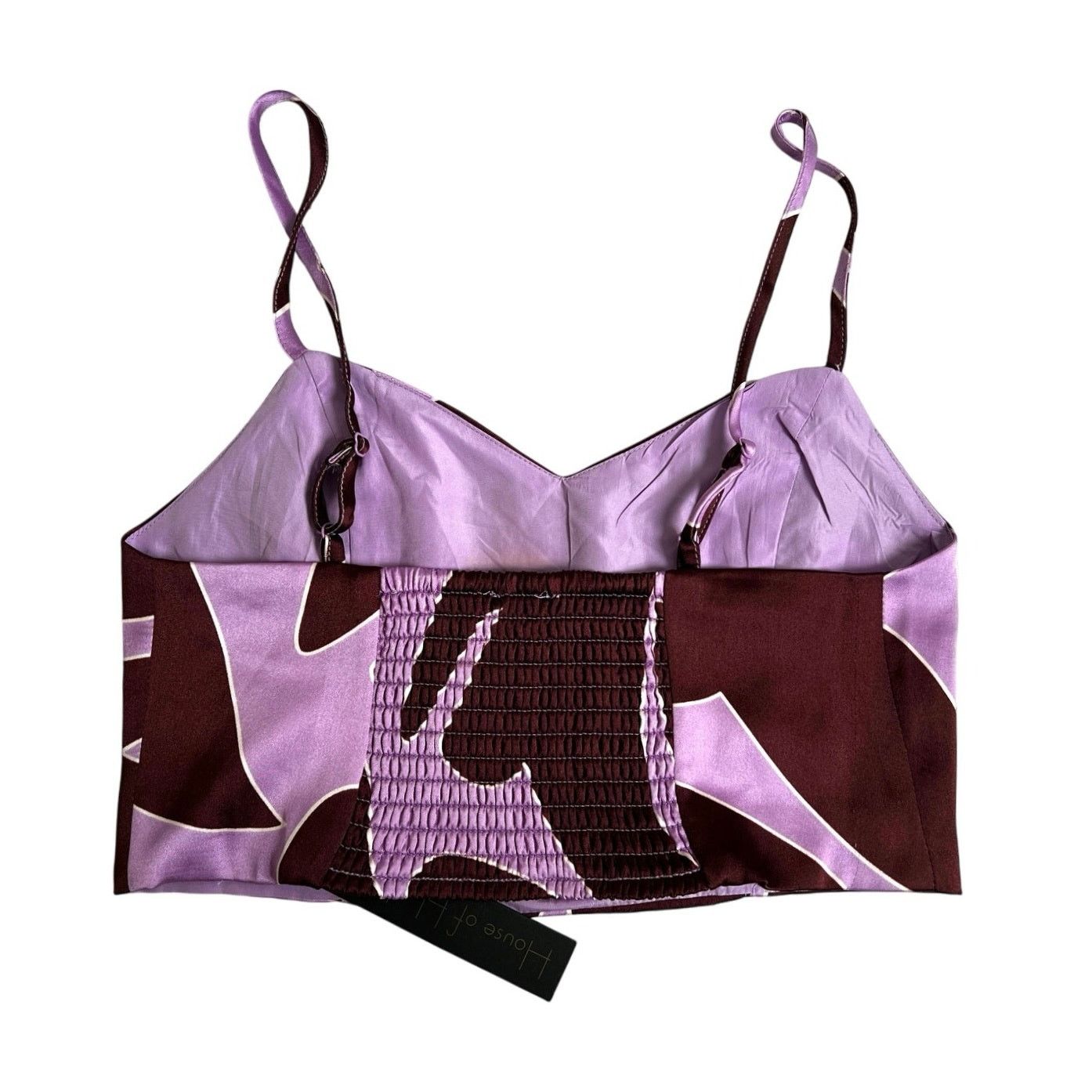 House of Harlow House of Harlow 1960 Satin Printed Cropped Camisole Top XS Size XS / US 0-2 / IT 36-38 - 2 Thumbnail