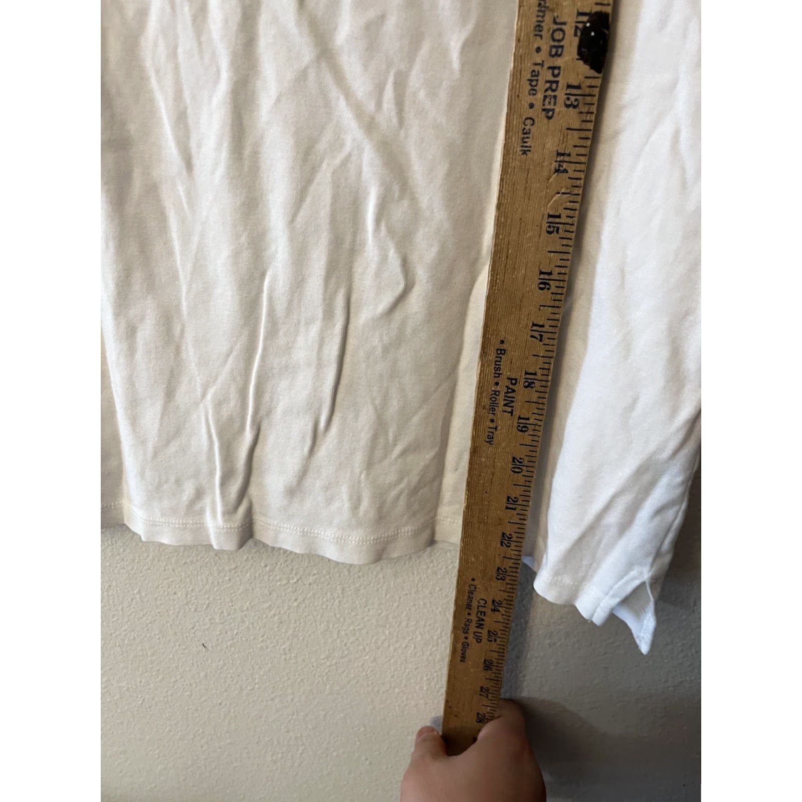 Talbots Talbots T-Shirt Womens PM White Solid Short Sleeve Cotton Round Neck Shirt White Talbots PM Women T-Shirt Cotton Classic Basic Tee Size M / US 6-8 / IT 42-44 - 3 Thumbnail