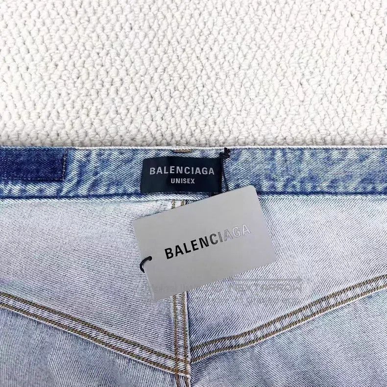 Balenciaga Balenciaga size S Distressed Washed Mini Skirt with Back L Size US 27 - 3 Thumbnail