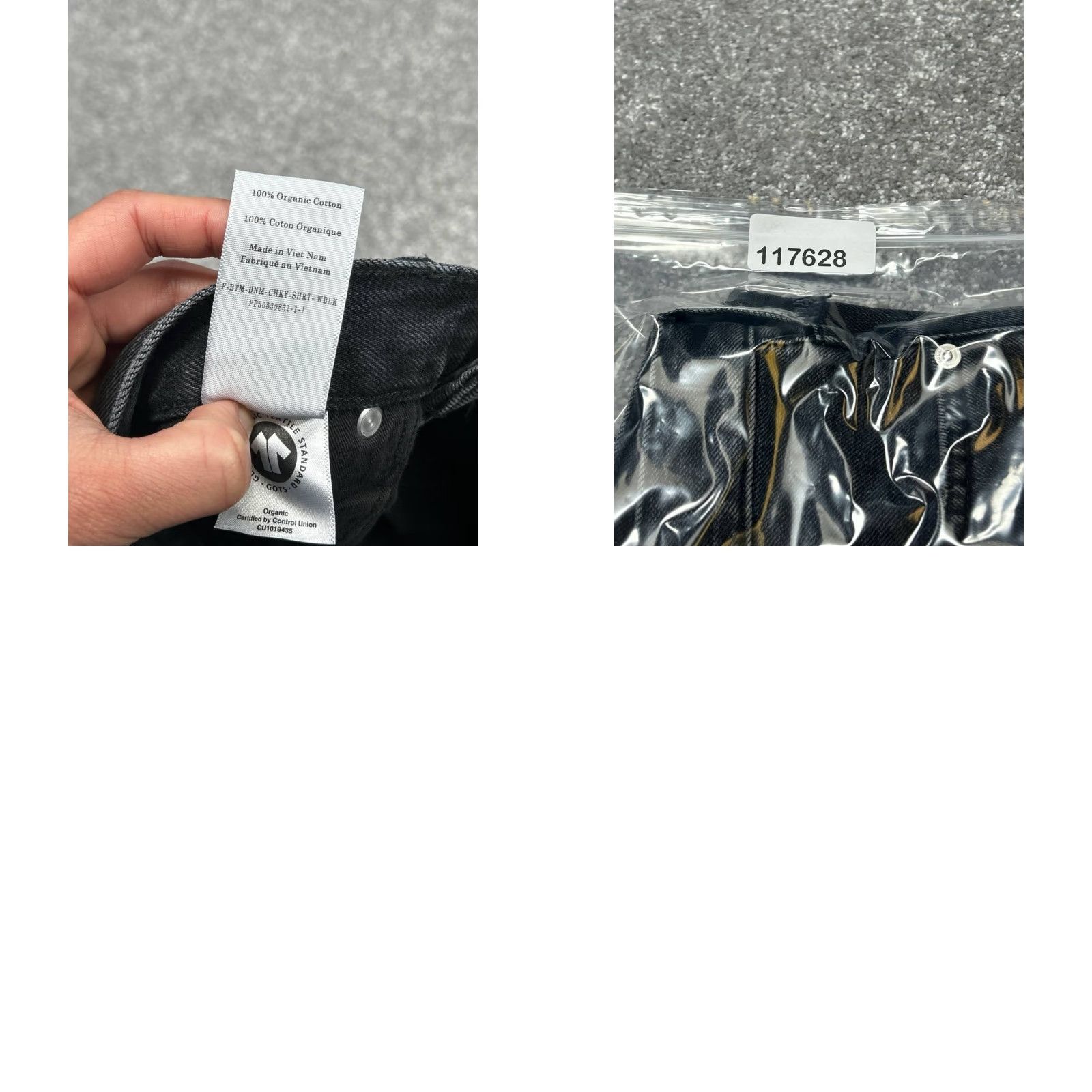 Everlane Evereve Shorts Womens 28 Black Cut Off Denim Logo Mid Rise Cuffed Hem Size 28" / US 6 / IT 42 - 8 Thumbnail