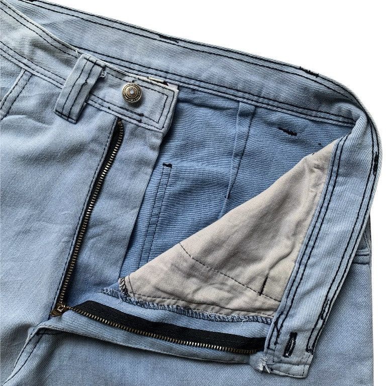Oakley Vtg 90's SMP surfboard iconic logo embroidery denim Jorts Size US 30 / EU 46 - 5 Thumbnail