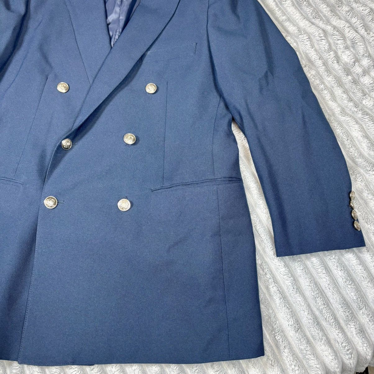 Other Garson Pierye men’s size R42 dark blue silver tone buttons w Size 42S - 13 Thumbnail