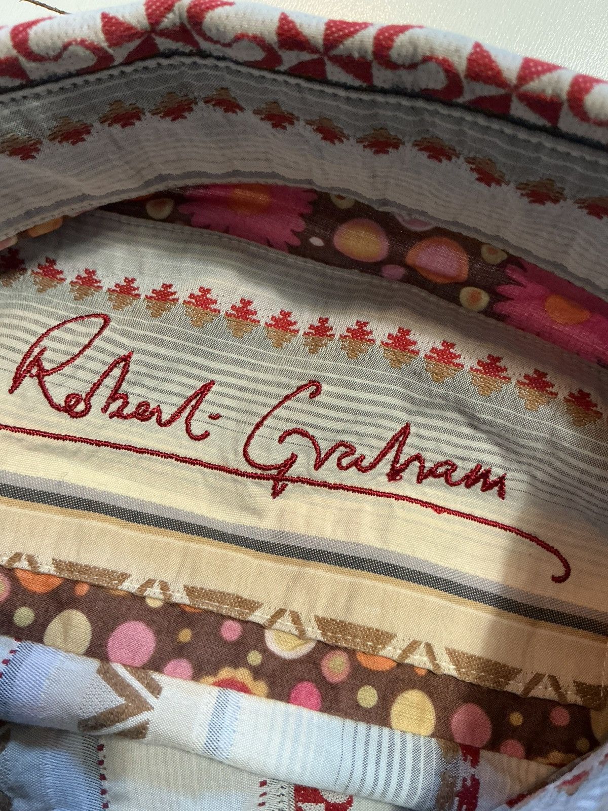 Robert Graham Robert Graham Southwestern Multicolor Striped Button Shirt Size US M / EU 48-50 / 2 - 6 Thumbnail