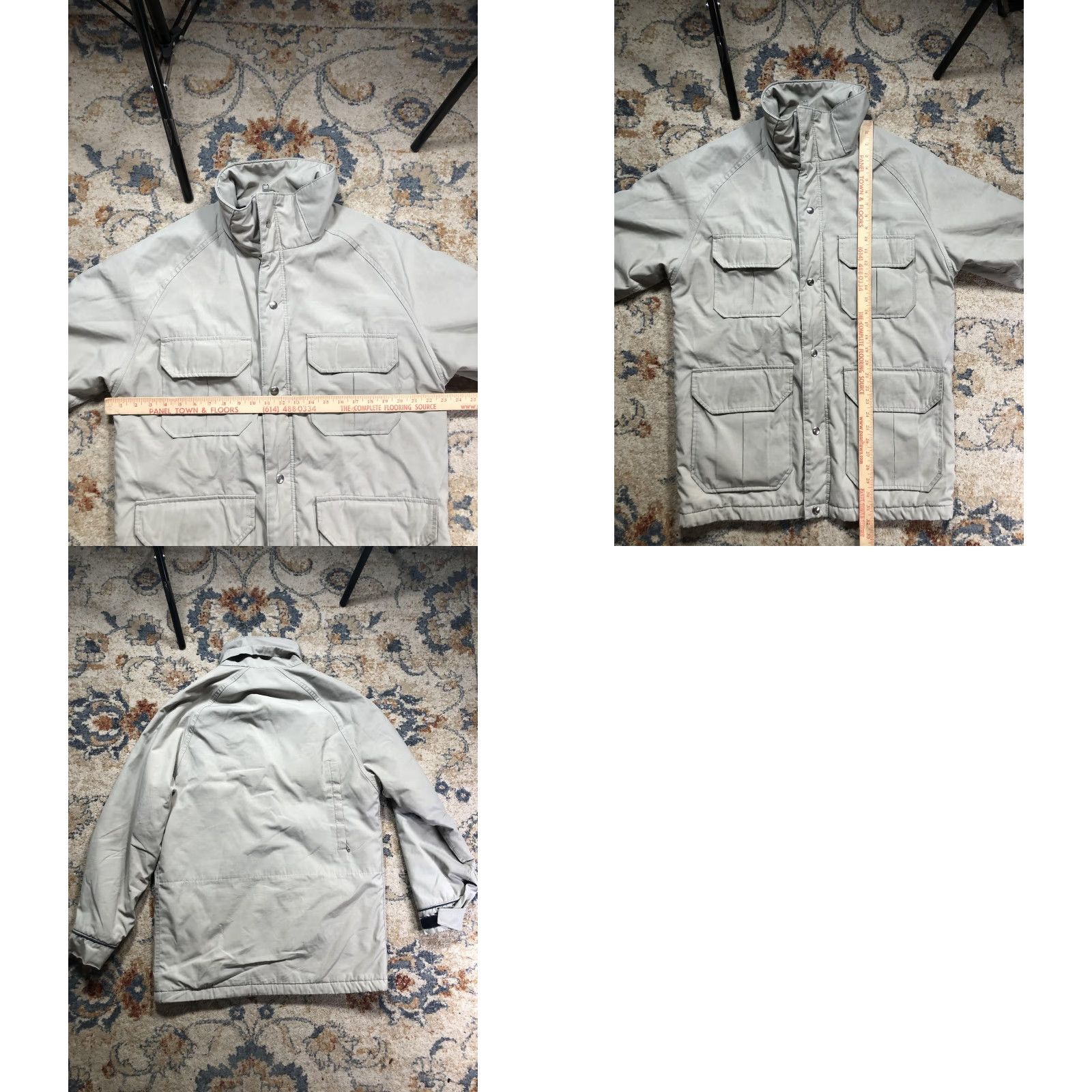Vintage Woolrich Coat Mens Large Gray Parka Full Zip Insulated Pockets Woolrich 33504 Gray Parka Coat Mid-Length Winter Casual Travel Mens L Size US L / EU 52-54 / 3 - 8 Thumbnail