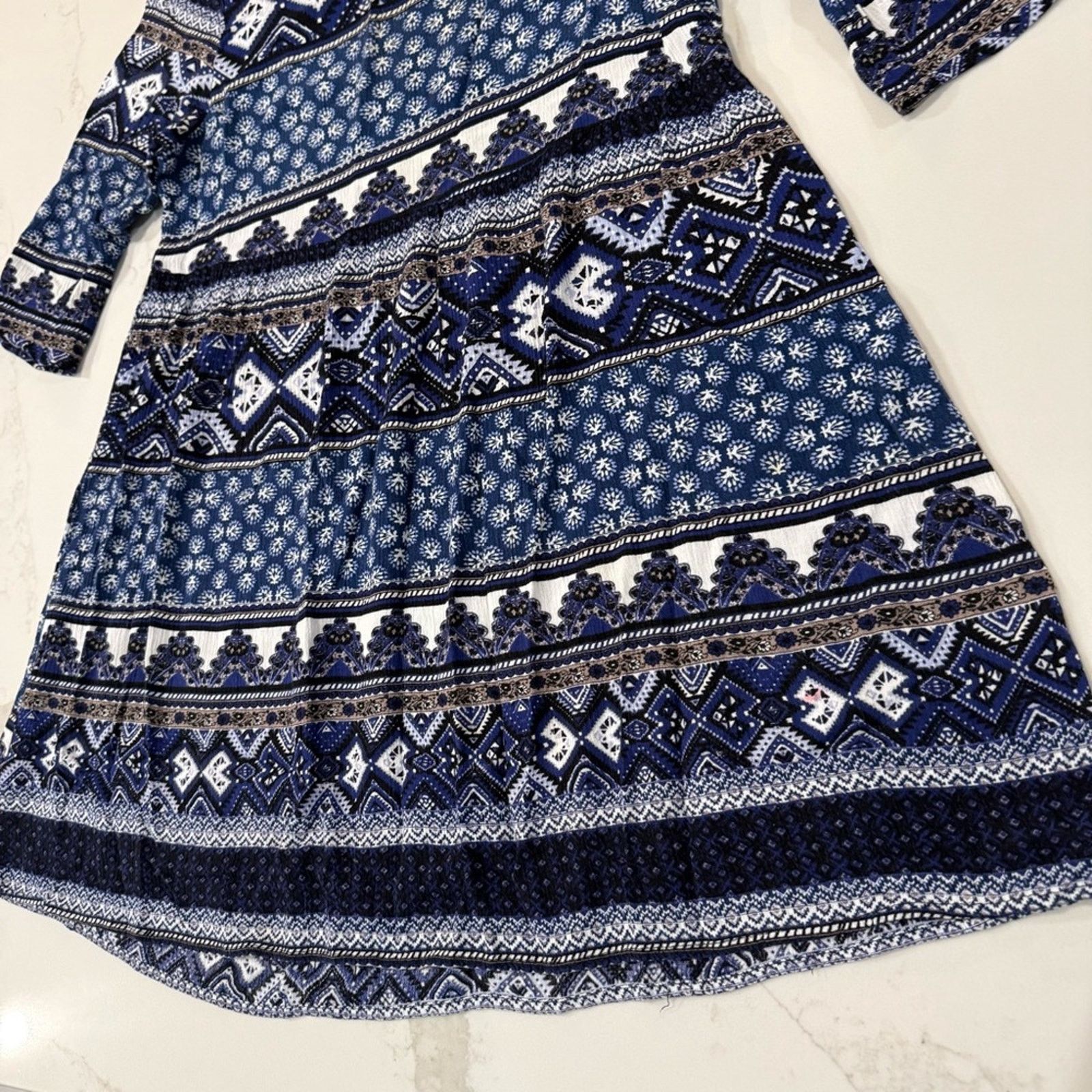 Cotton On Cotton On Bohemian Print 3/4 Sleeve Dress Women’s Size Small Size S / US 4 / IT 40 - 3 Thumbnail