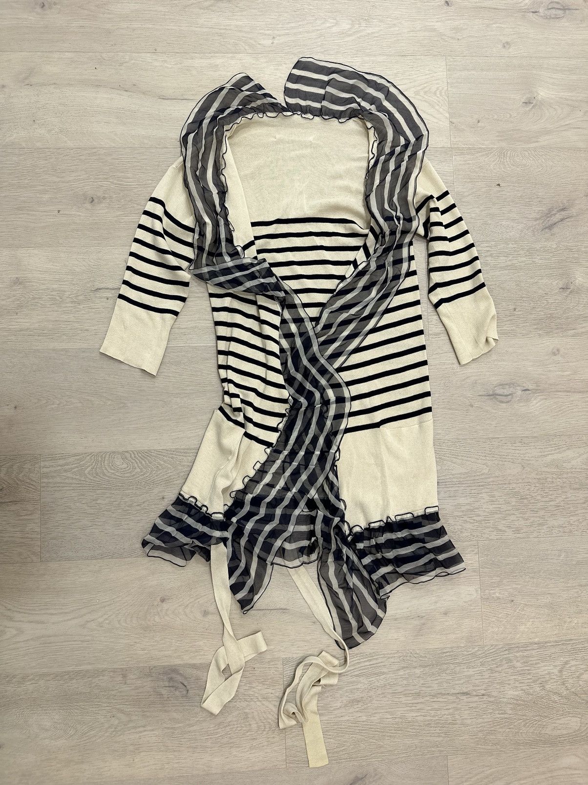 image of Jean Paul Gaultier Vintage Cardigan in White, Women's (Size Medium)