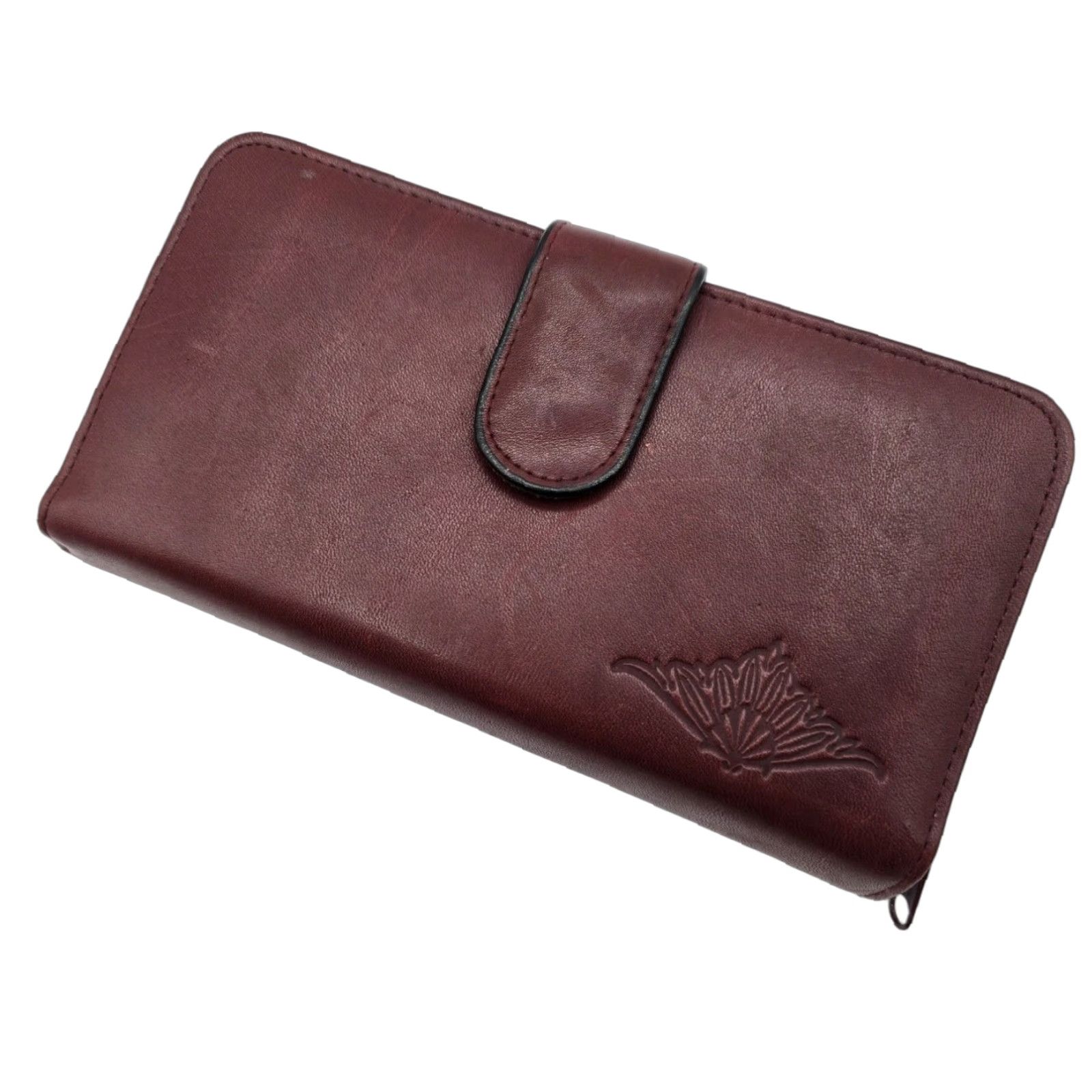 Vintage VINTAGE Buxton Wallet Card Organizer Clutch Wristlet Women Adult Rose Velvet Faux Leather 80s Decade Rose Mens Girls Boys Size ONE SIZE - 1 Thumbnail