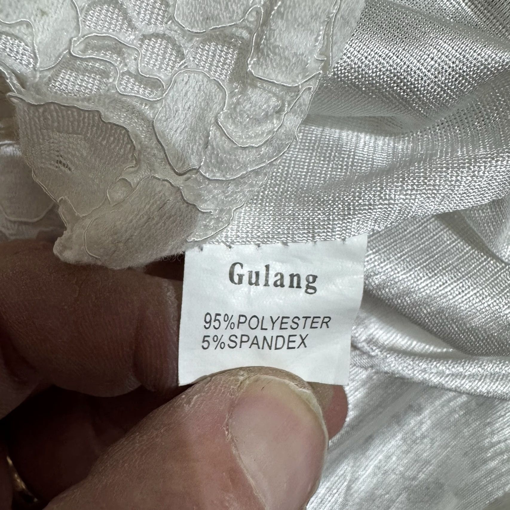 Vintage Gulang Fairycore Lace Slip Dress Womens XL White Sheer Layered Flowy Ethereal Romantic Full Slip Size XL / US 12-14 / IT 48-50 - 5 Thumbnail