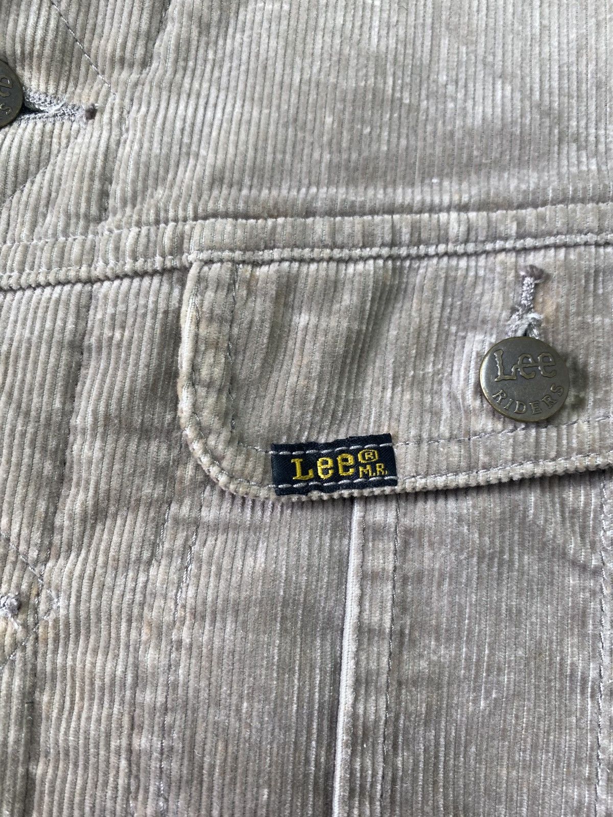 Lee Vintage 90s Lee Storm Rider Curduroy Trucker Jacket Size US M / EU 48-50 / 2 - 10 Thumbnail