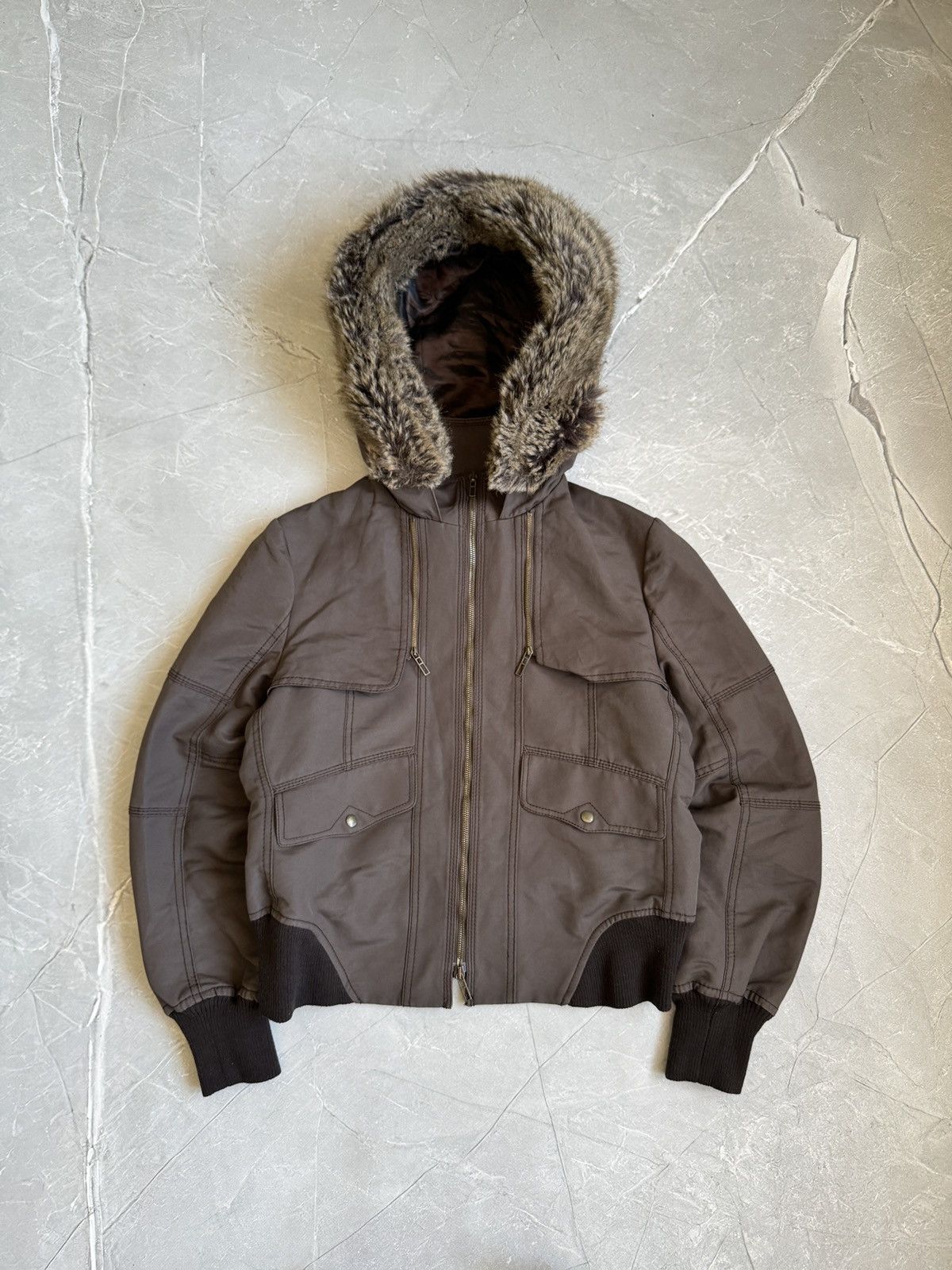 Hysteric Glamour VTG Y2K Faux Fur Hood Cropped Jacket Ifsixwasnine LGB Style Size L / US 10 / IT 46 - 1 Thumbnail