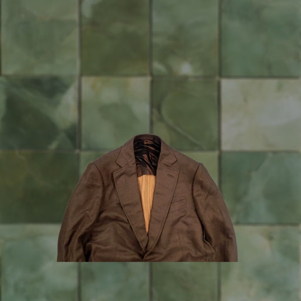 Pal Zileri Pal Zileri Blazer Shirt Jacket Brown Cashmere Silk 2 Button Notch Lapel Single-Breasted Vintage No 3-Button Sleeve 58 cm L Regular Italy 2 Piece Size 42R - 1 Thumbnail