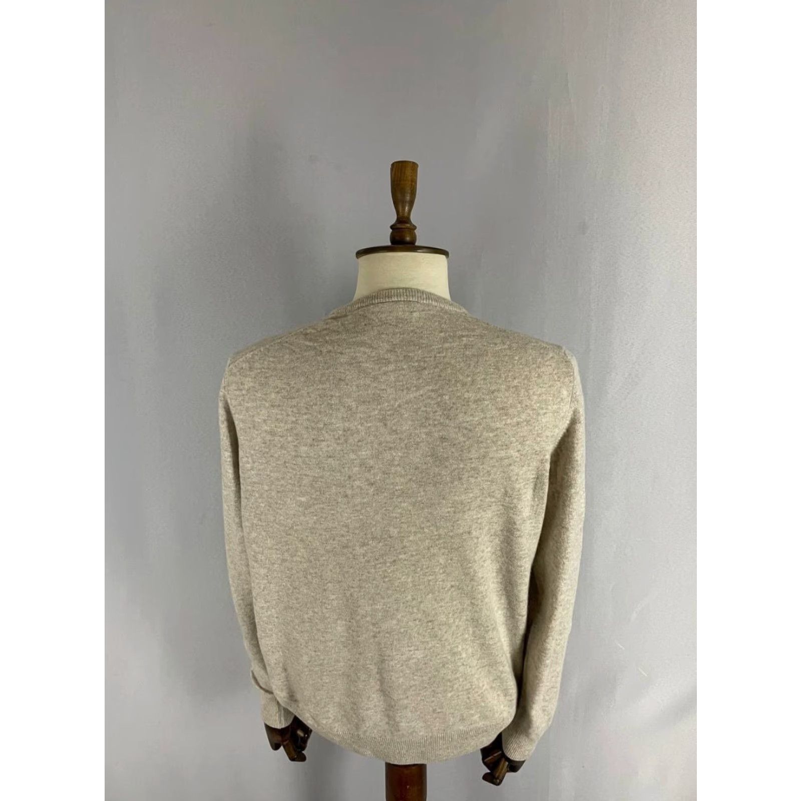 Lacoste Lacoste Sweater Mens XL Light Gray Lana Long Sleeve Crew Neck Pullover Regular Size US XL / EU 56 / 4 - 2 Thumbnail