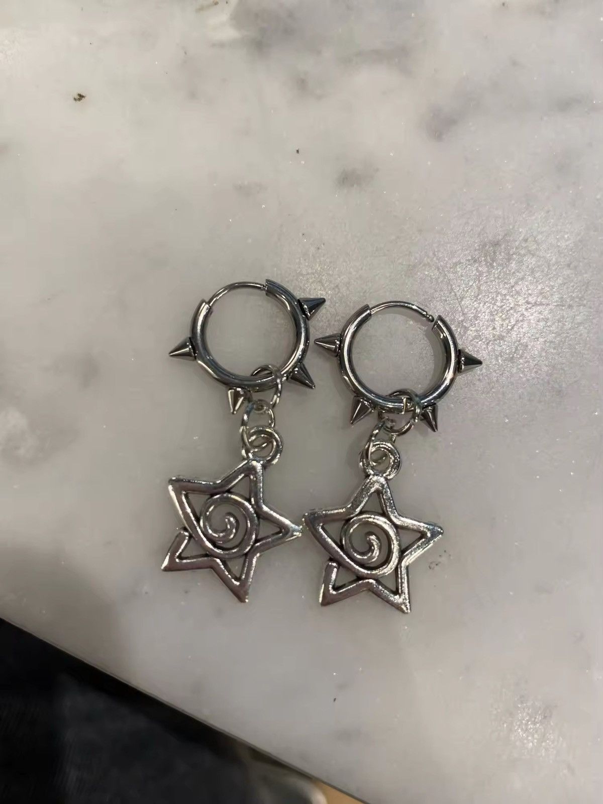 Vintage Y2K Spike Star Drop Earrings Size ONE SIZE - 4 Thumbnail